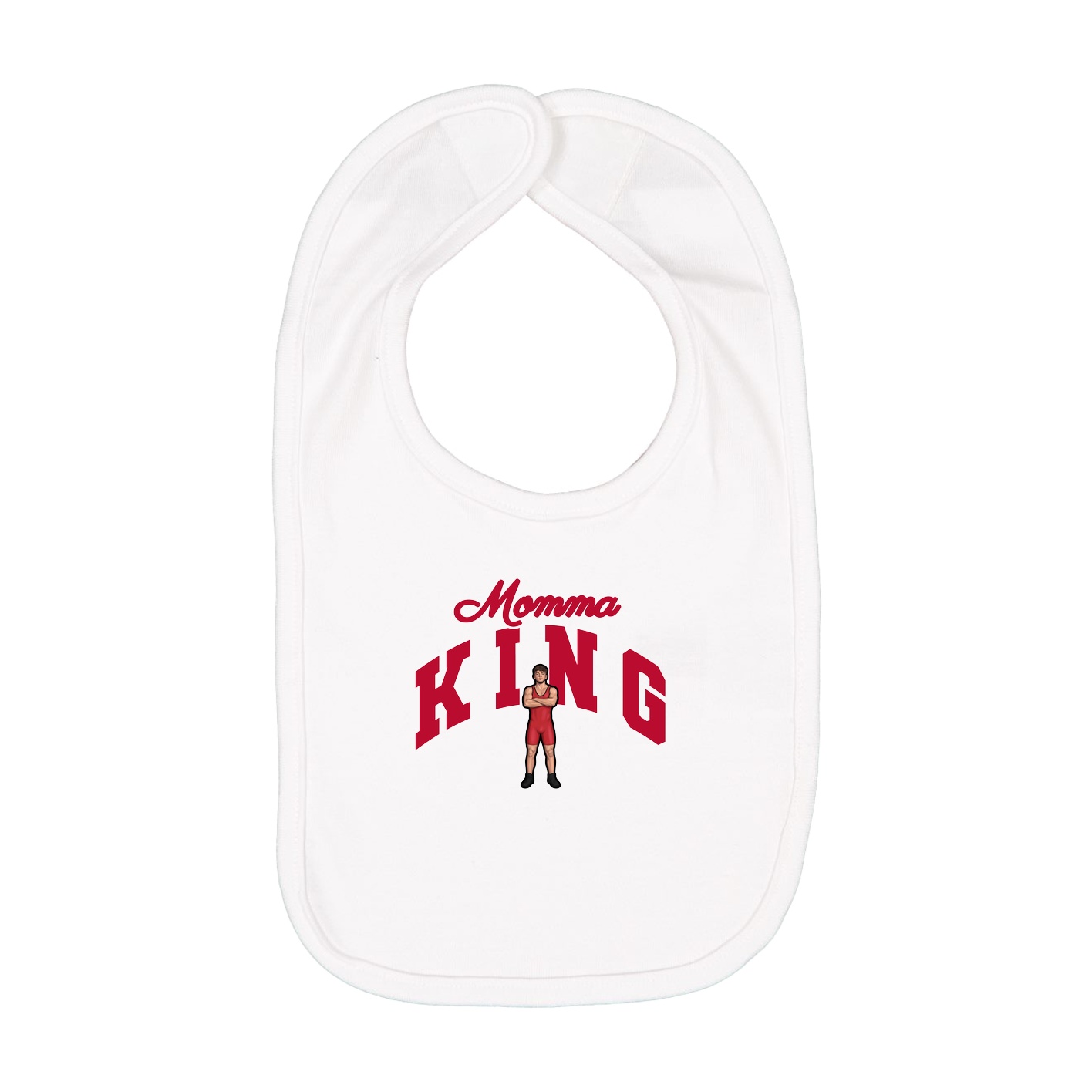 Infant Bib — Mothers Day Arch in White