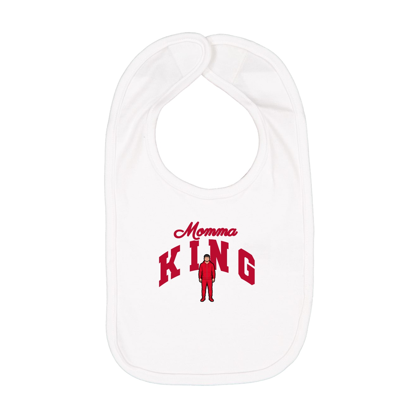 Infant Bib — Mothers Day Arch in White