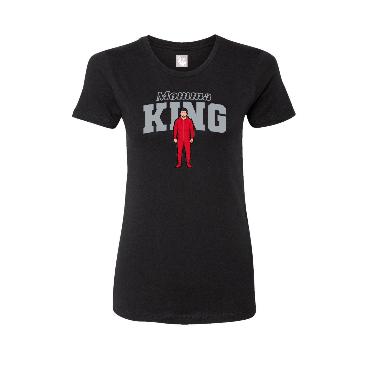 Womens Tee — Mothers Day Block in Black