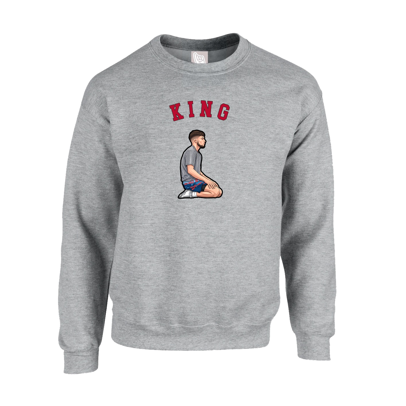Fleece Crew — Shirsey Arch in Grey