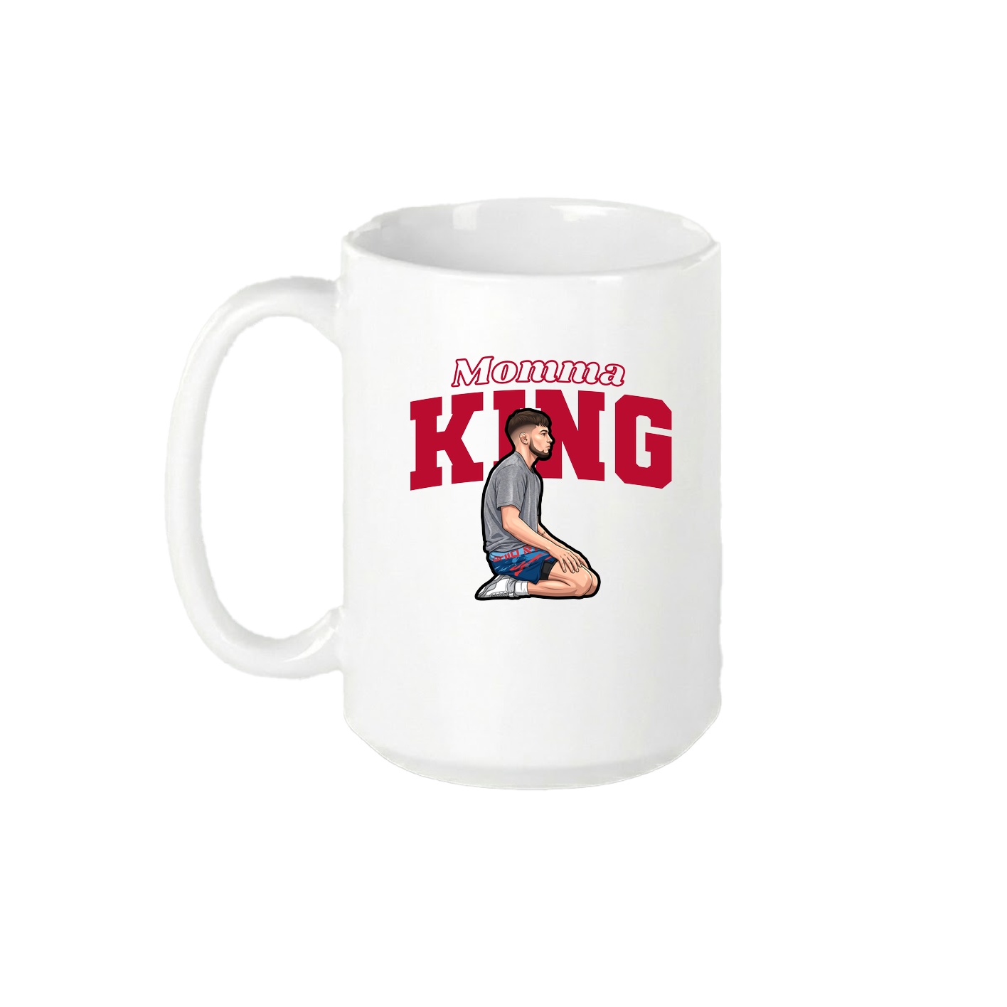 15oz Coffee Mug — Mothers Day Block in White
