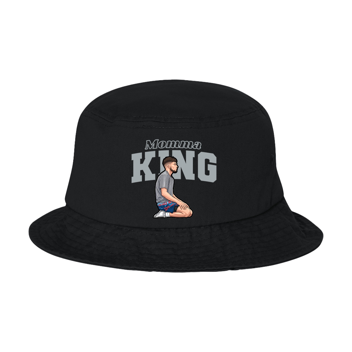Bucket Cap — Mothers Day Block in Black