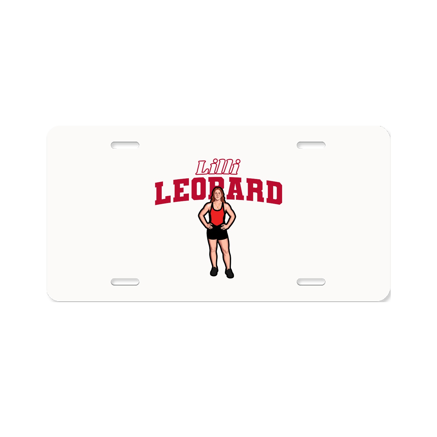 License Plate — Name Arch in Classic