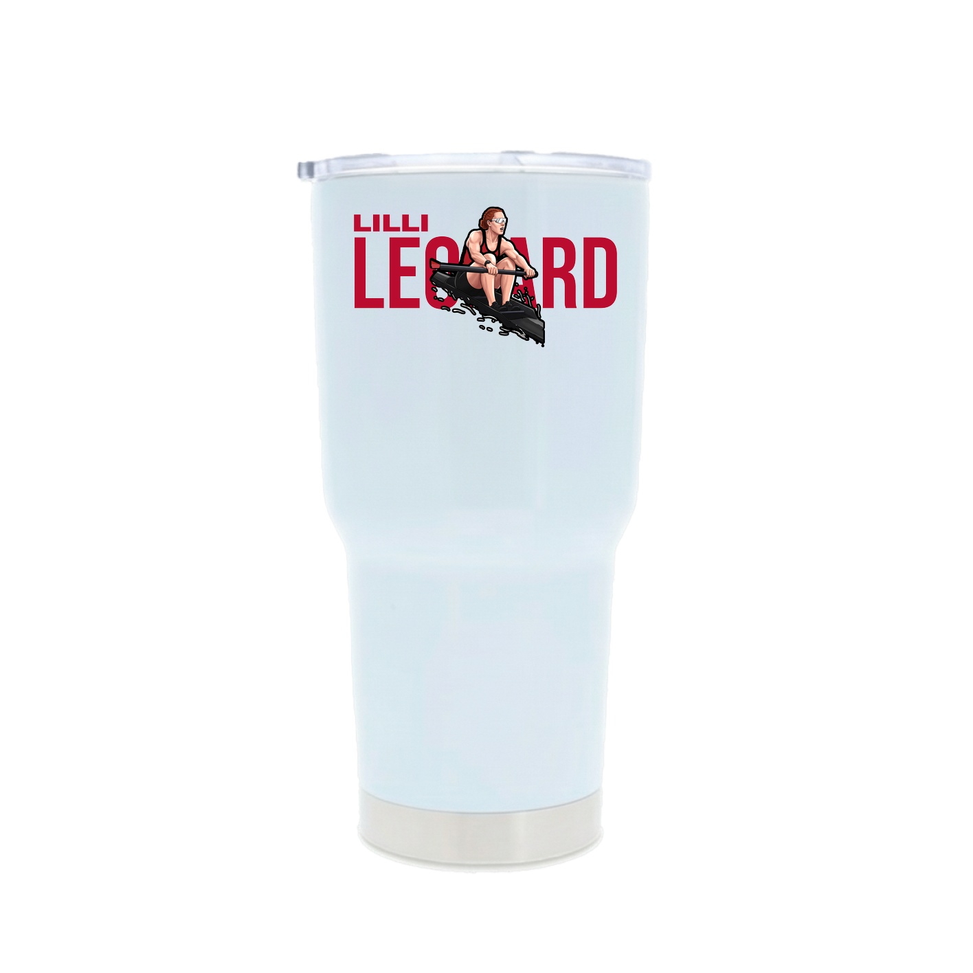 30oz Stainless Steel Tumbler — Player Name in White