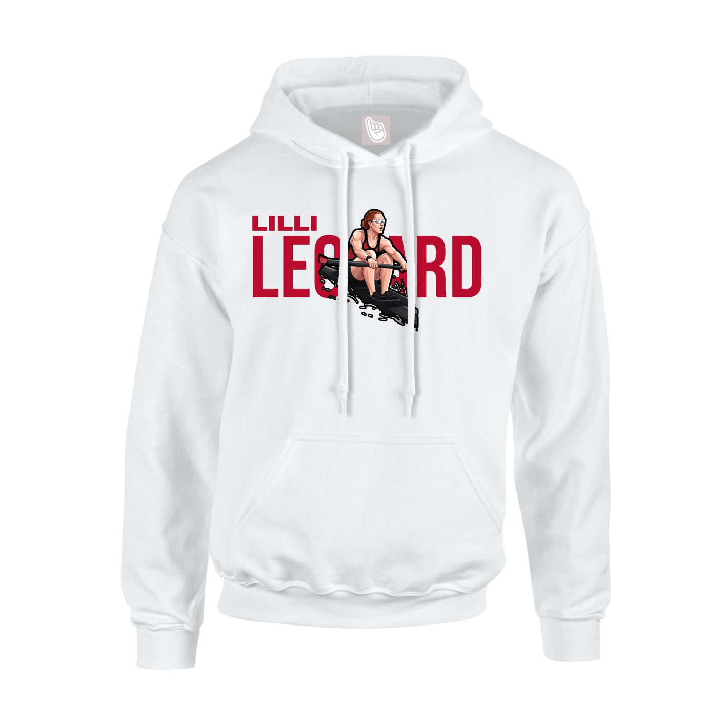 Youth Hoodie — Player Name in White