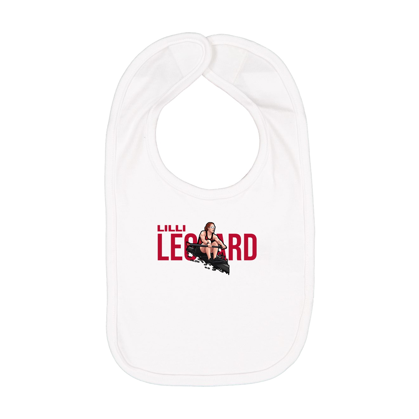 Infant Bib — Player Name in White