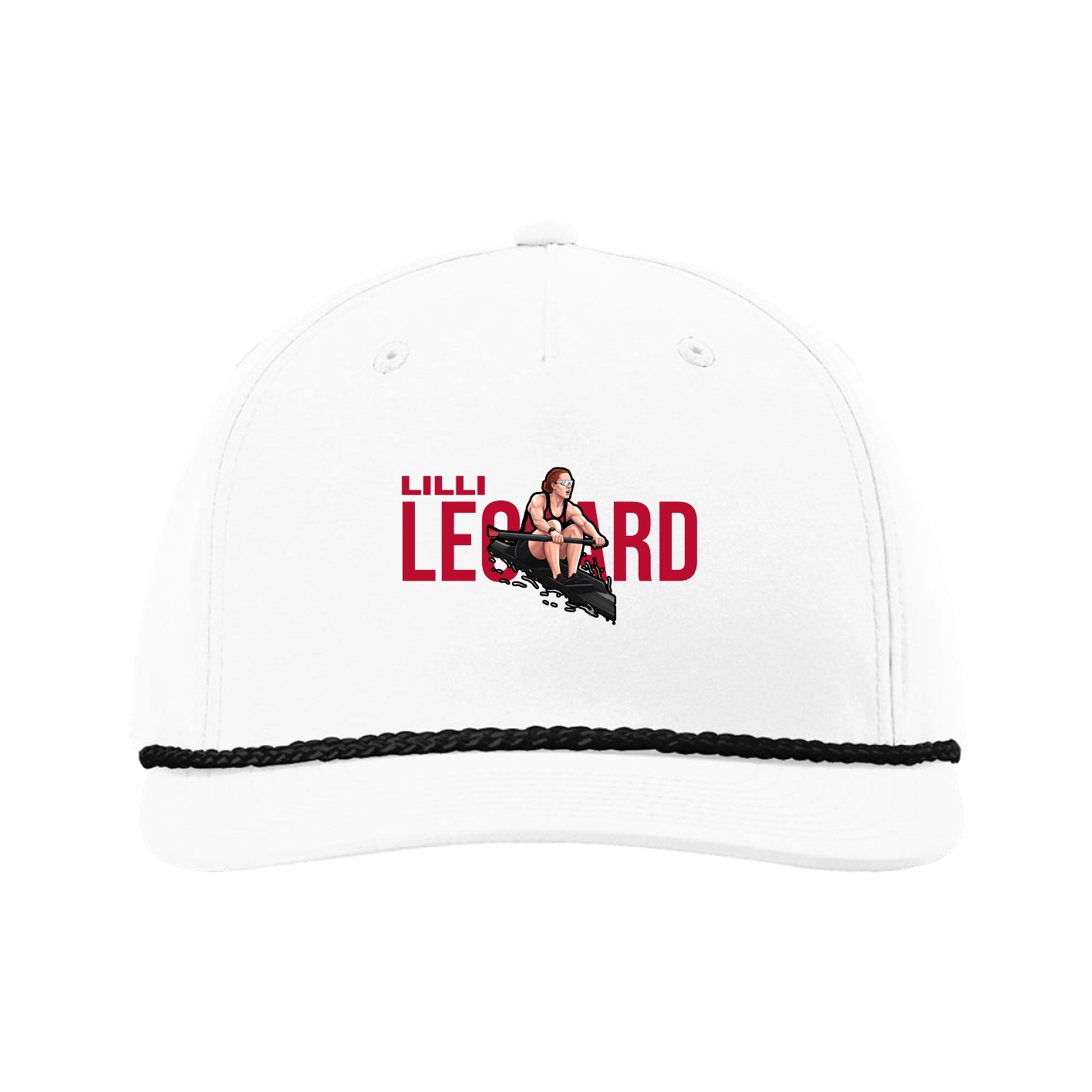 Five-Panel Classic Rope Cap — Player Name in White