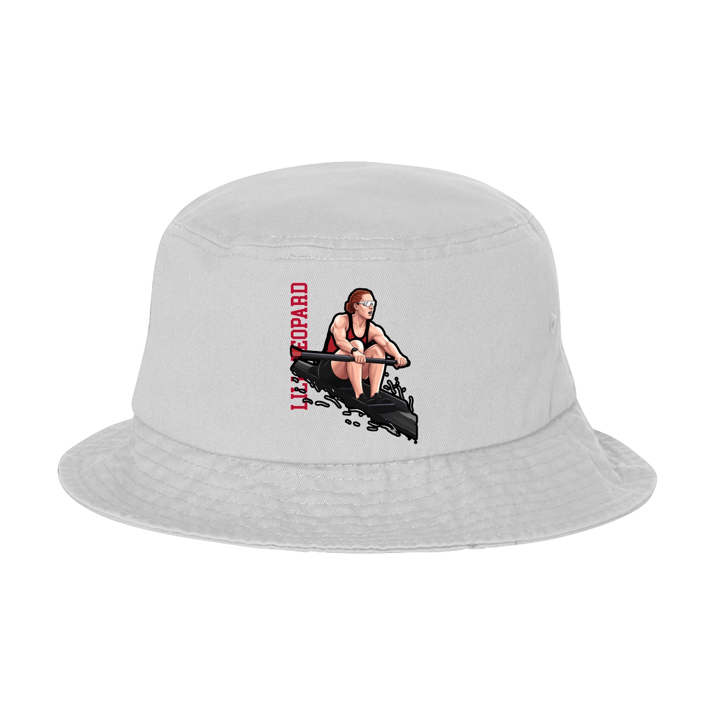 Bucket Cap — Name Vertical in White