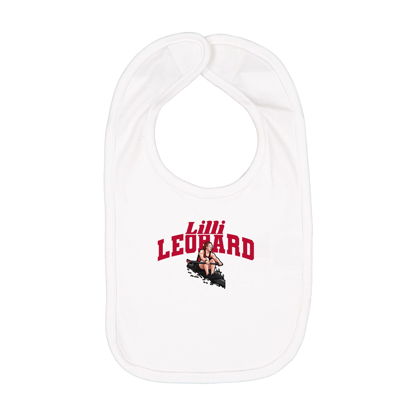 Infant Bib — Signature Arch in White