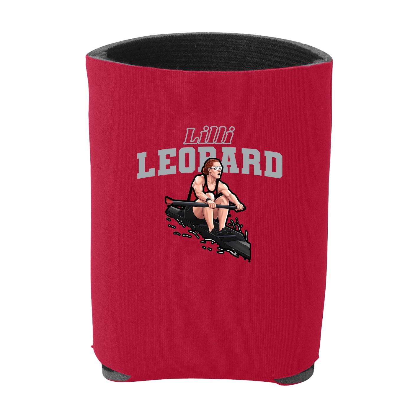 Can Holder — Name Arch in Red