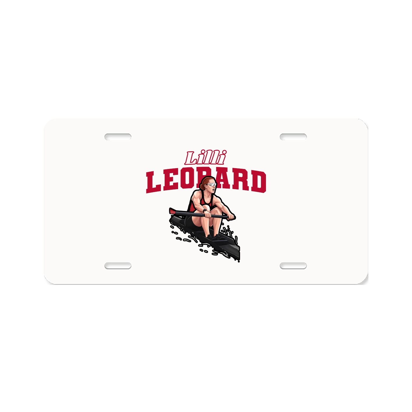 License Plate — Name Arch in Classic
