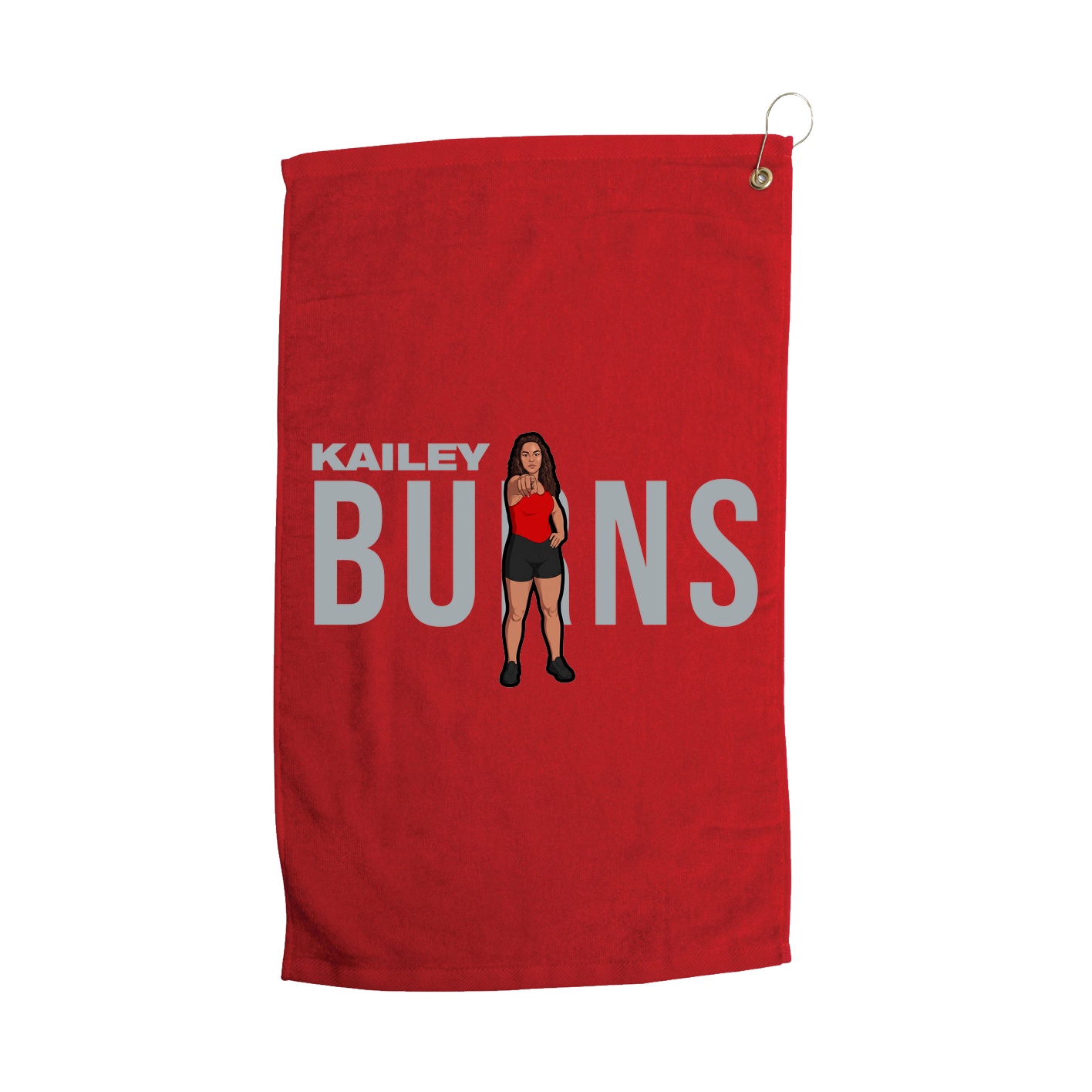 Golf Towel — Player Name in Red