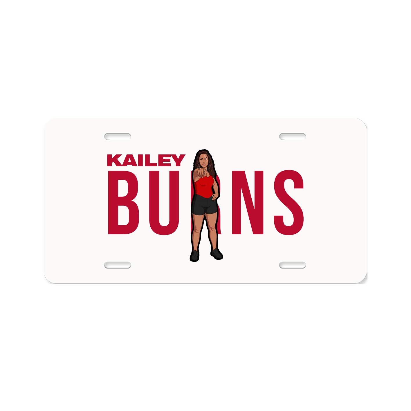 License Plate — Player Name in Classic