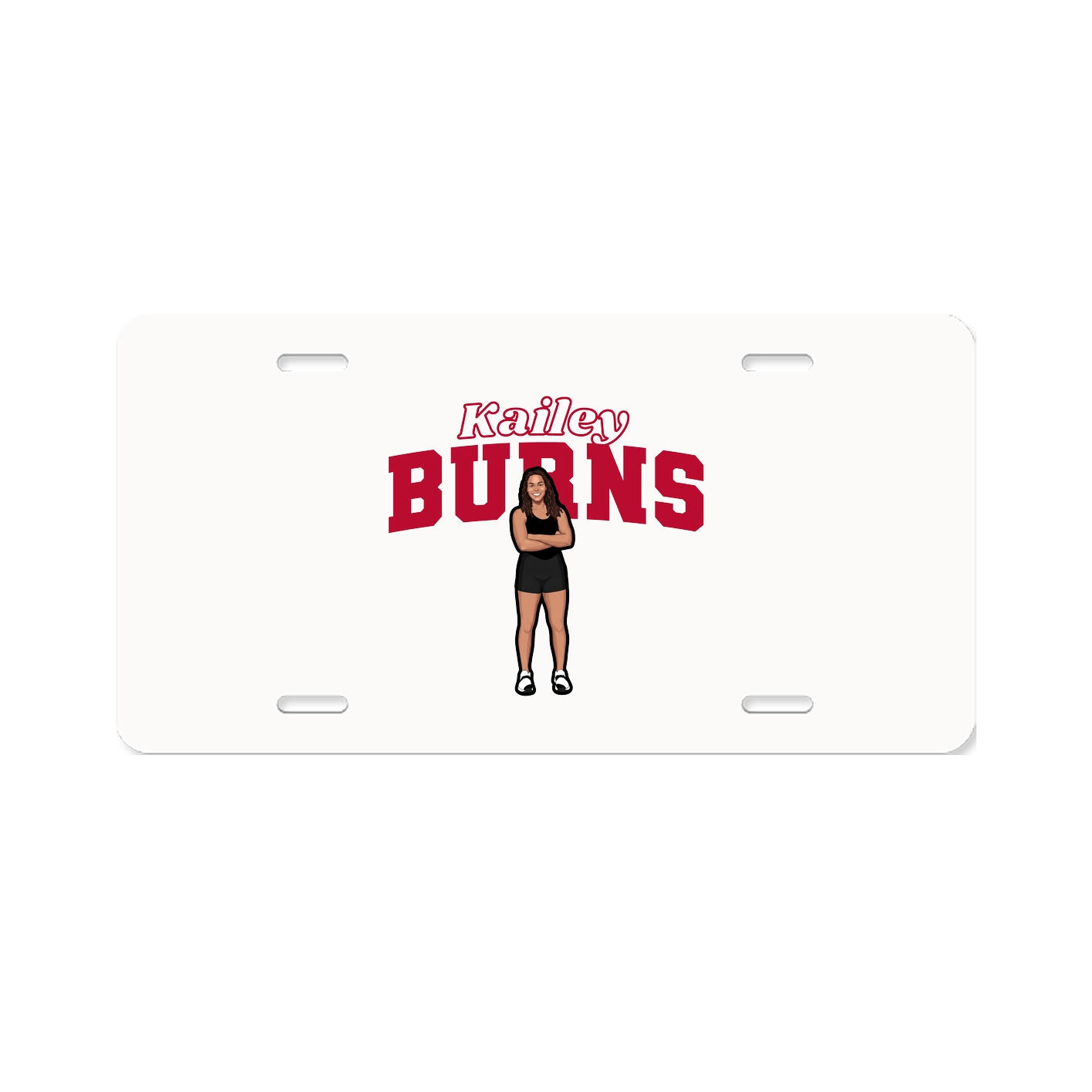 License Plate — Name Arch in Classic