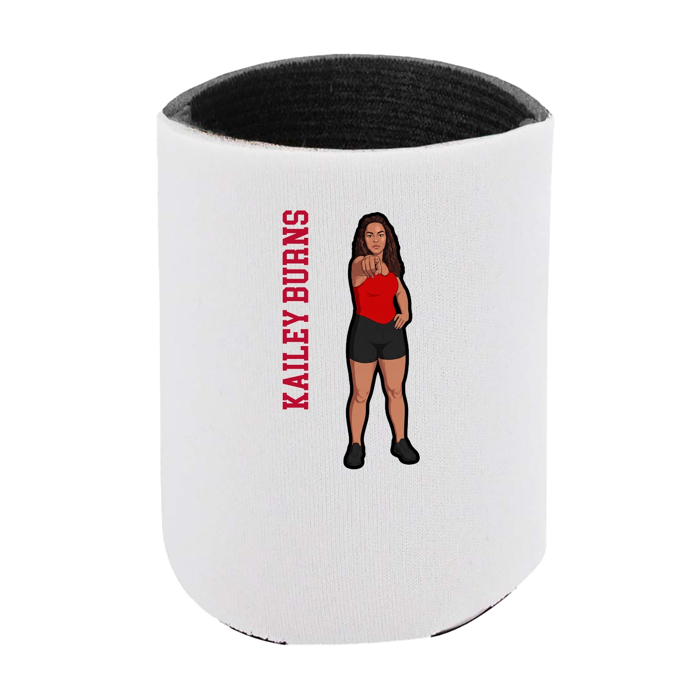 Can Holder — Name Vertical in White