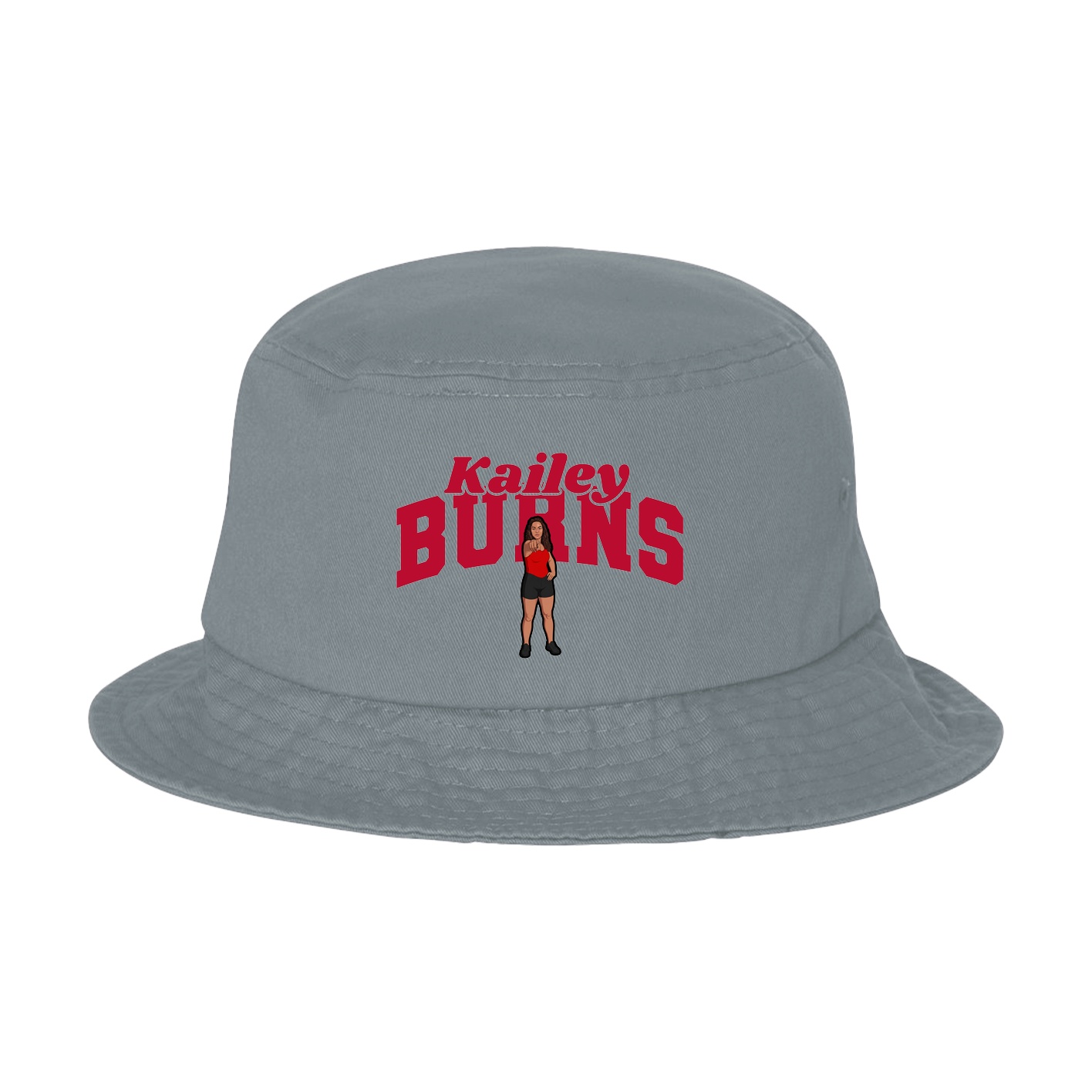 Bucket Cap — Signature Arch in Grey
