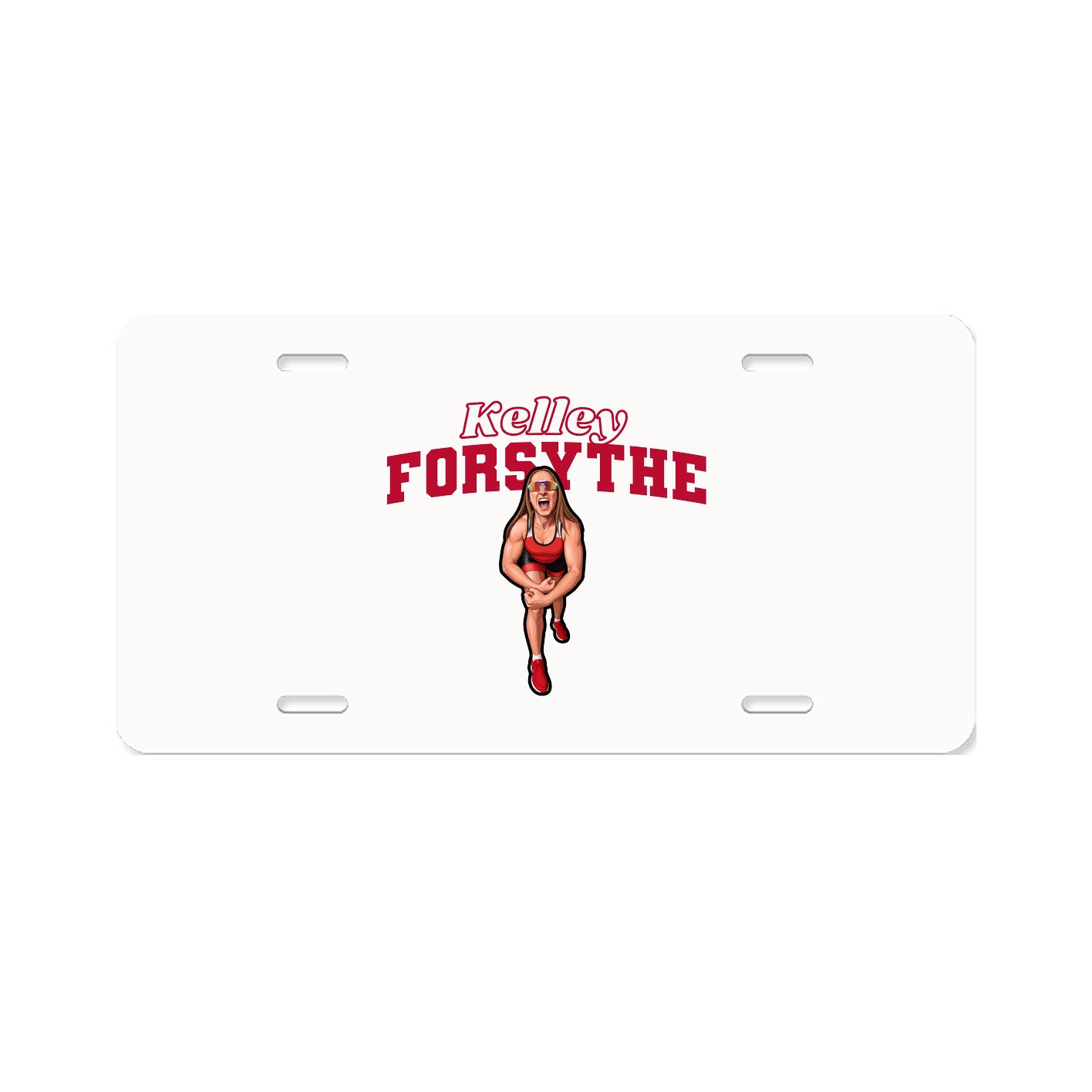 License Plate — Name Arch in Classic