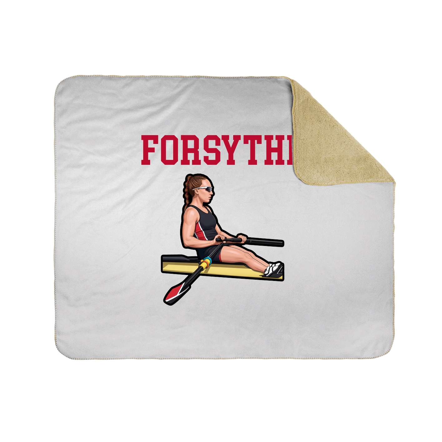Throw Blanket — Shirsey in White