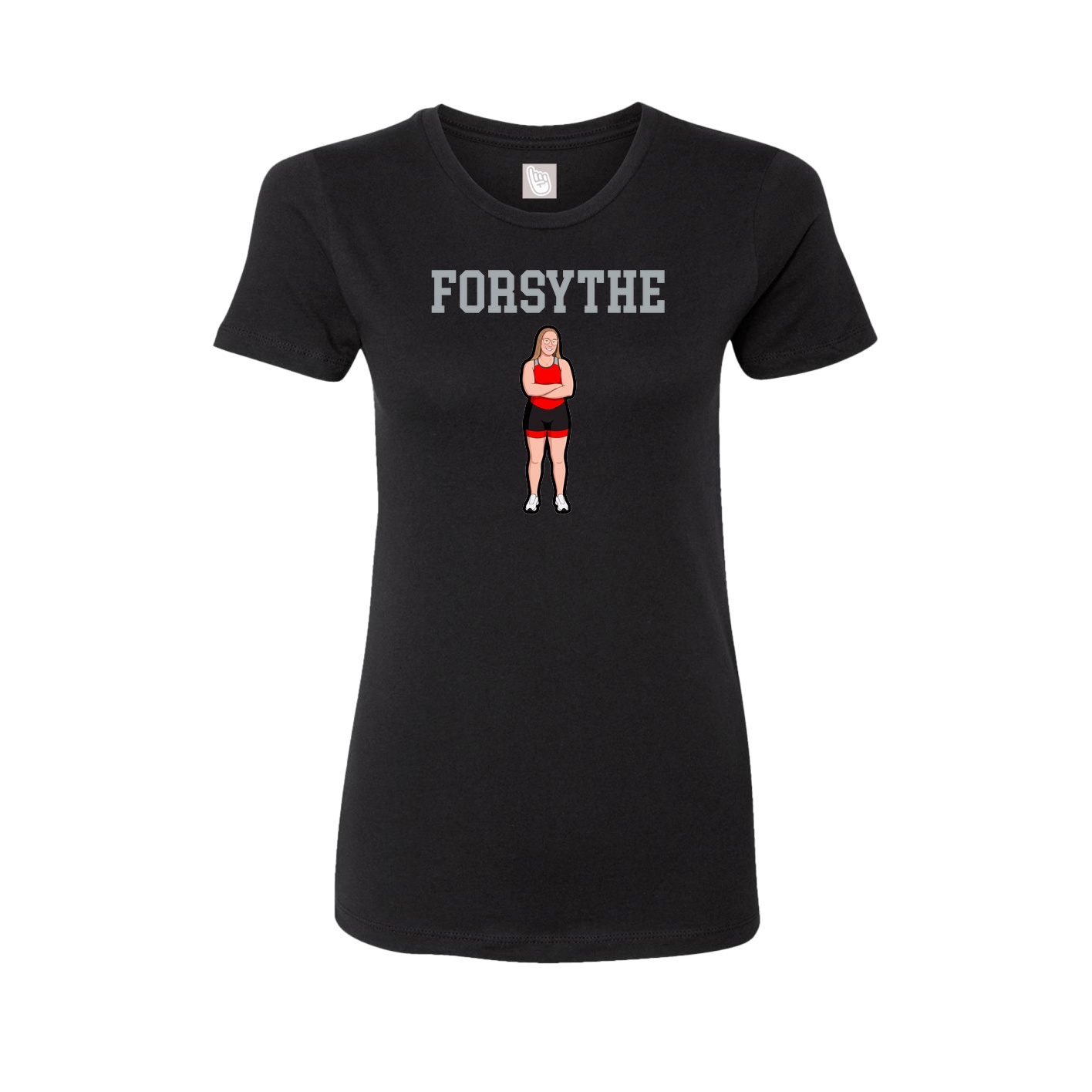 Fitted Women's Tee — Shirsey in Black