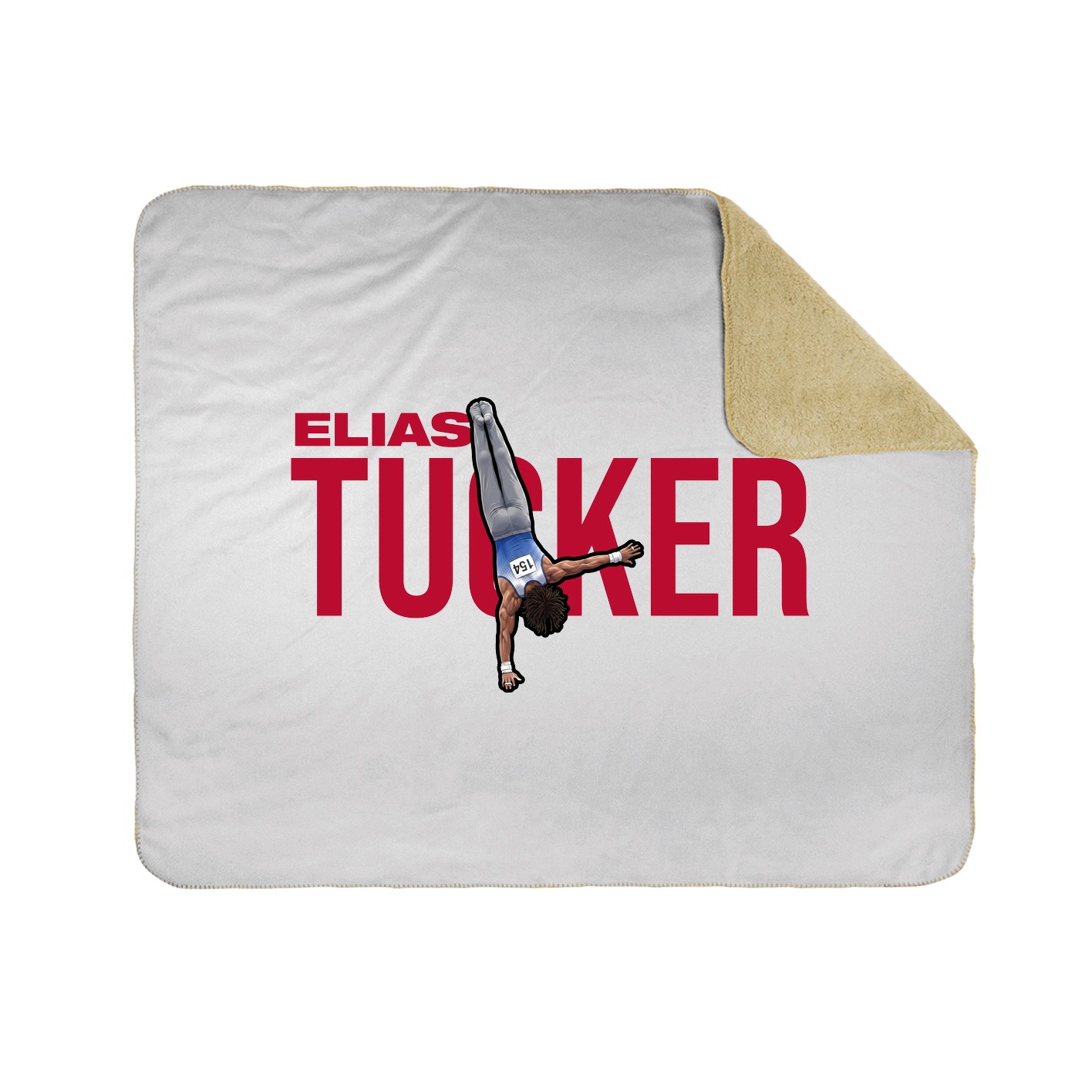 Throw Blanket — Player Name in White