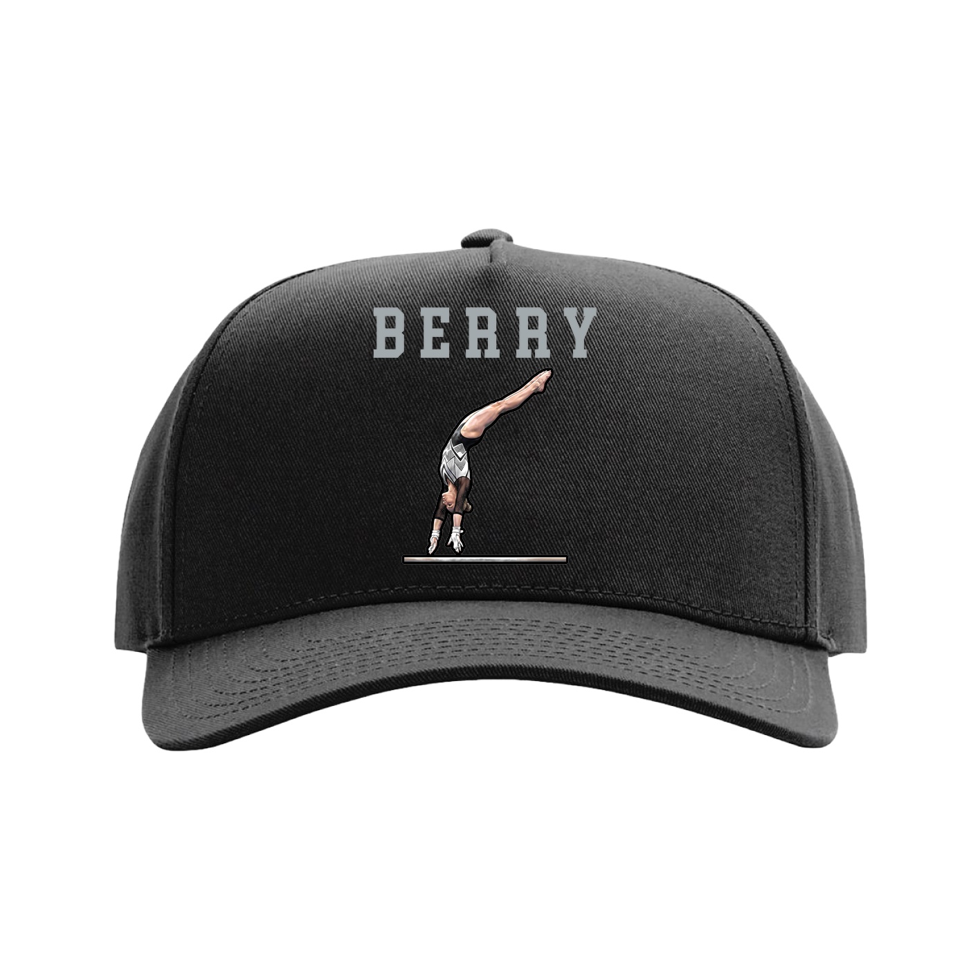 Full Fabric Five-Panel Champ Cap — Shirsey in Black