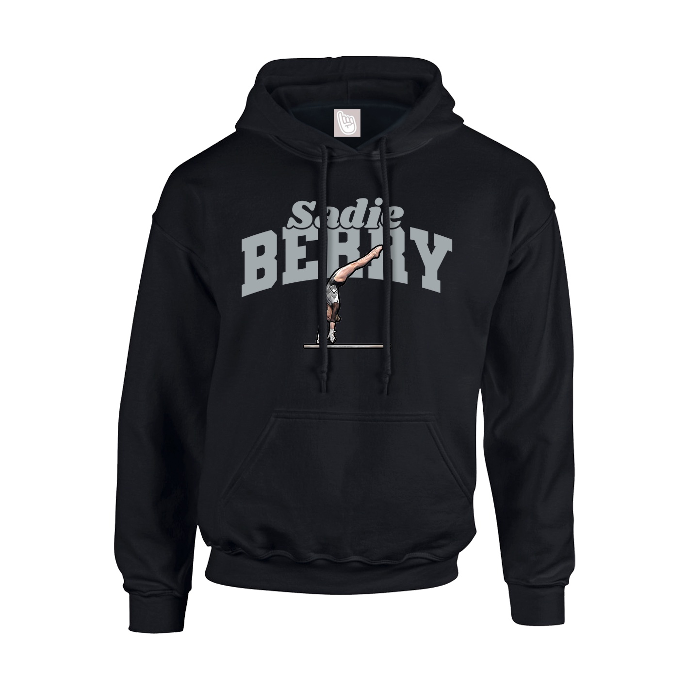 Youth Hoodie — Signature Arch in Black