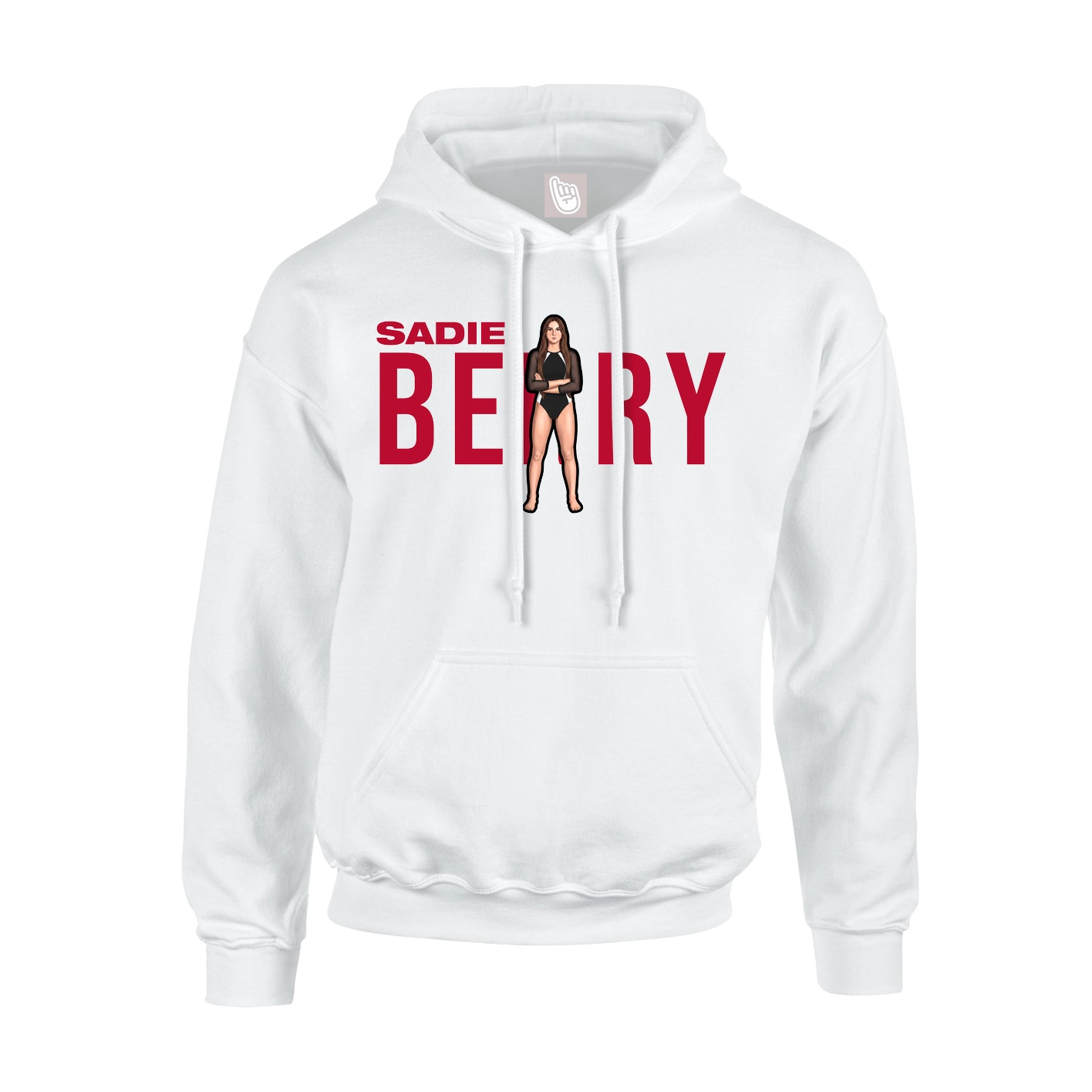 Youth Hoodie — Player Name in White