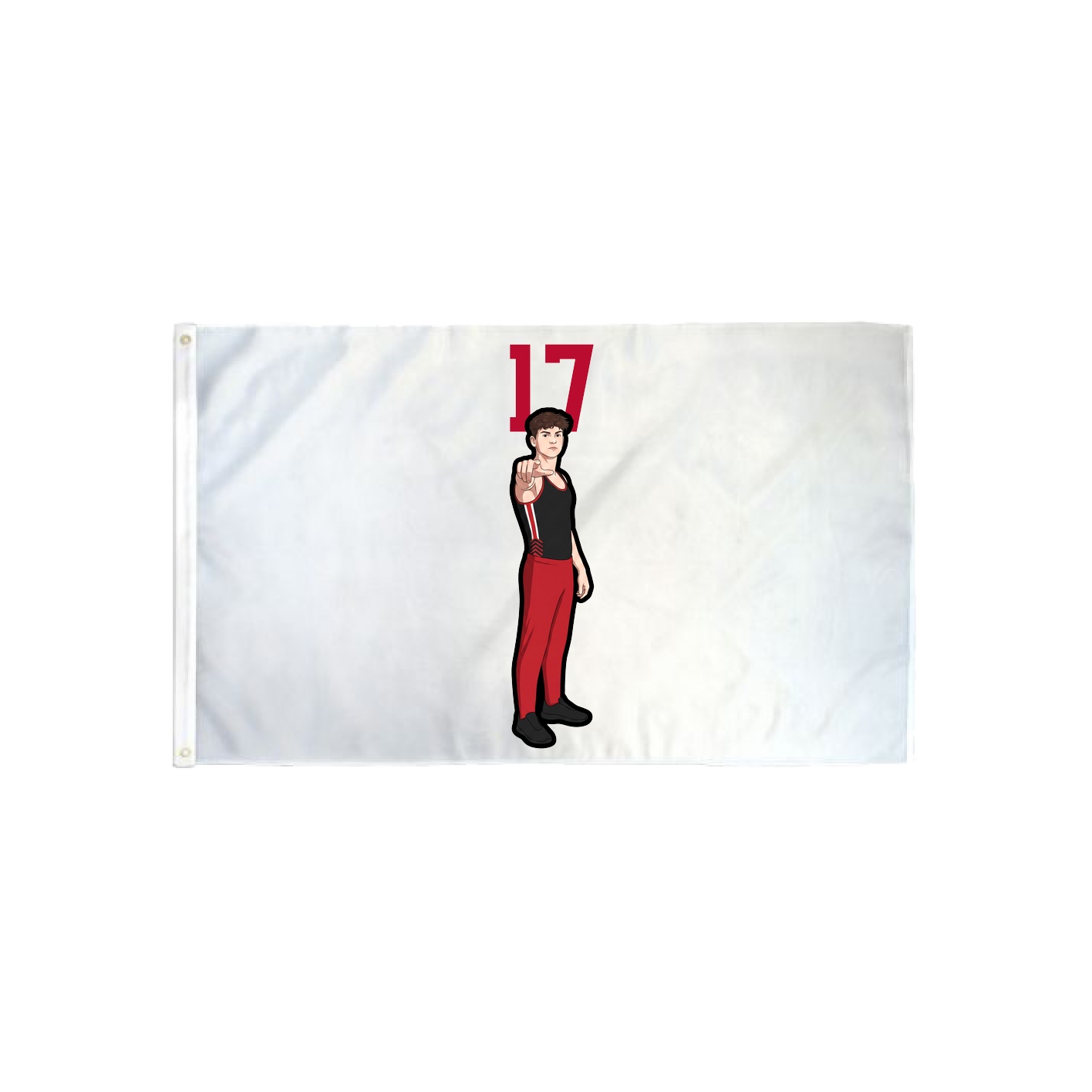 3x5 Flag — Number Top in Classic