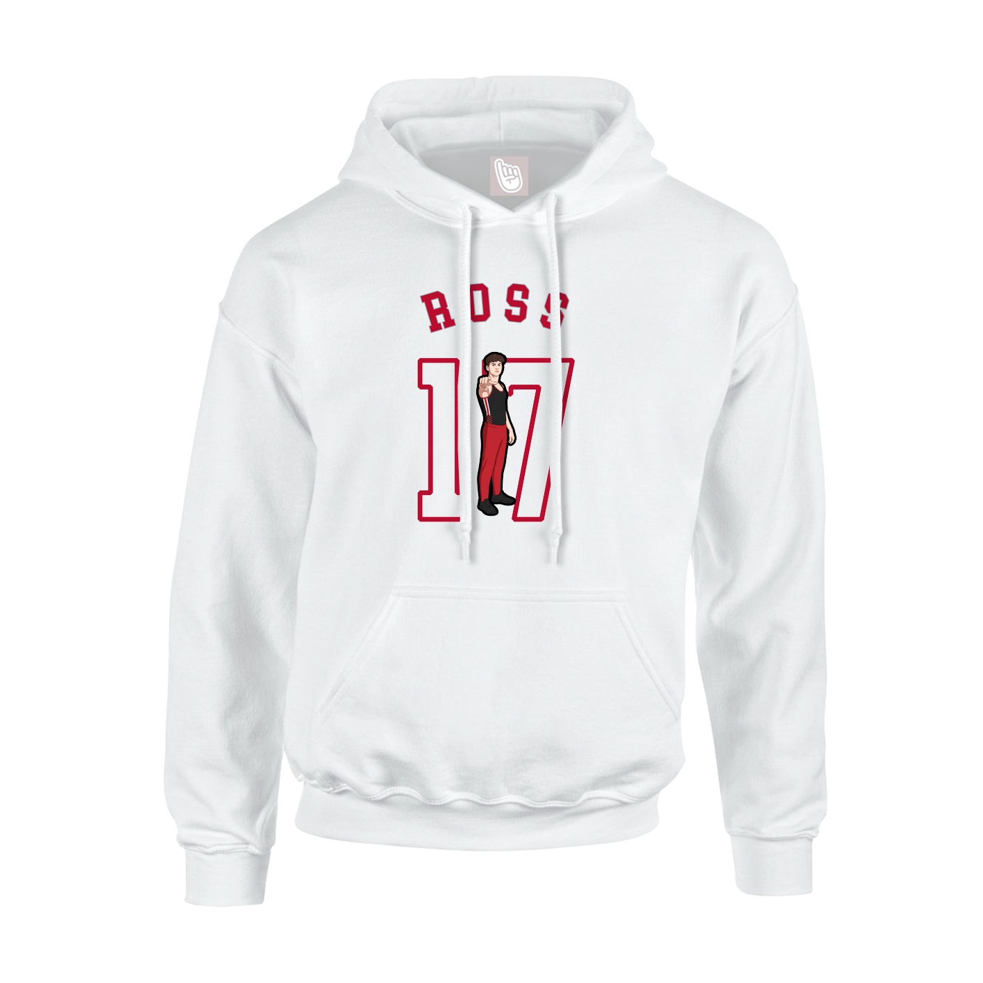 Hoodie — Shirsey Arch in White