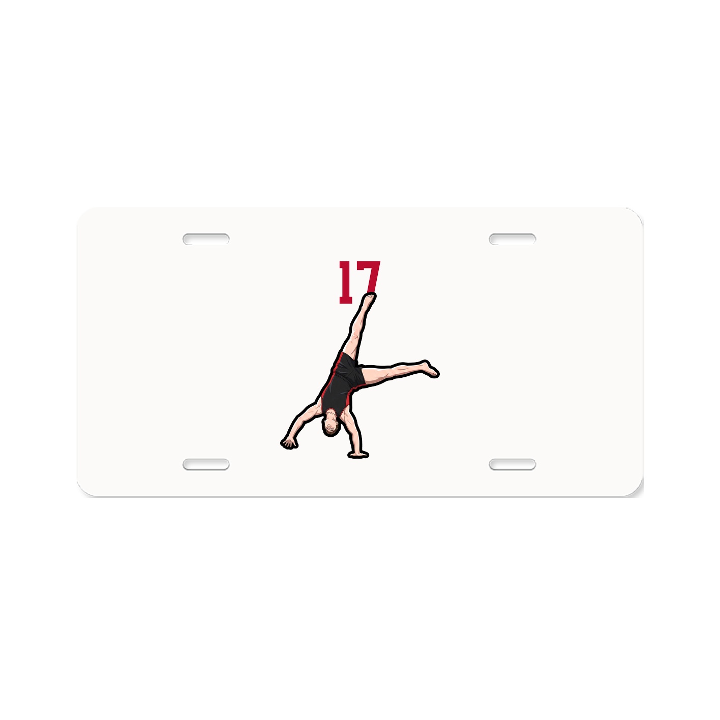 License Plate — Number Top in Classic