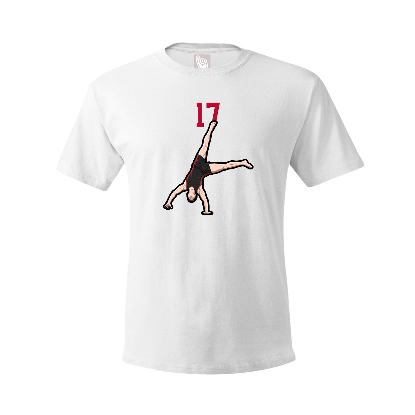 Youth Tee — Number Top in White