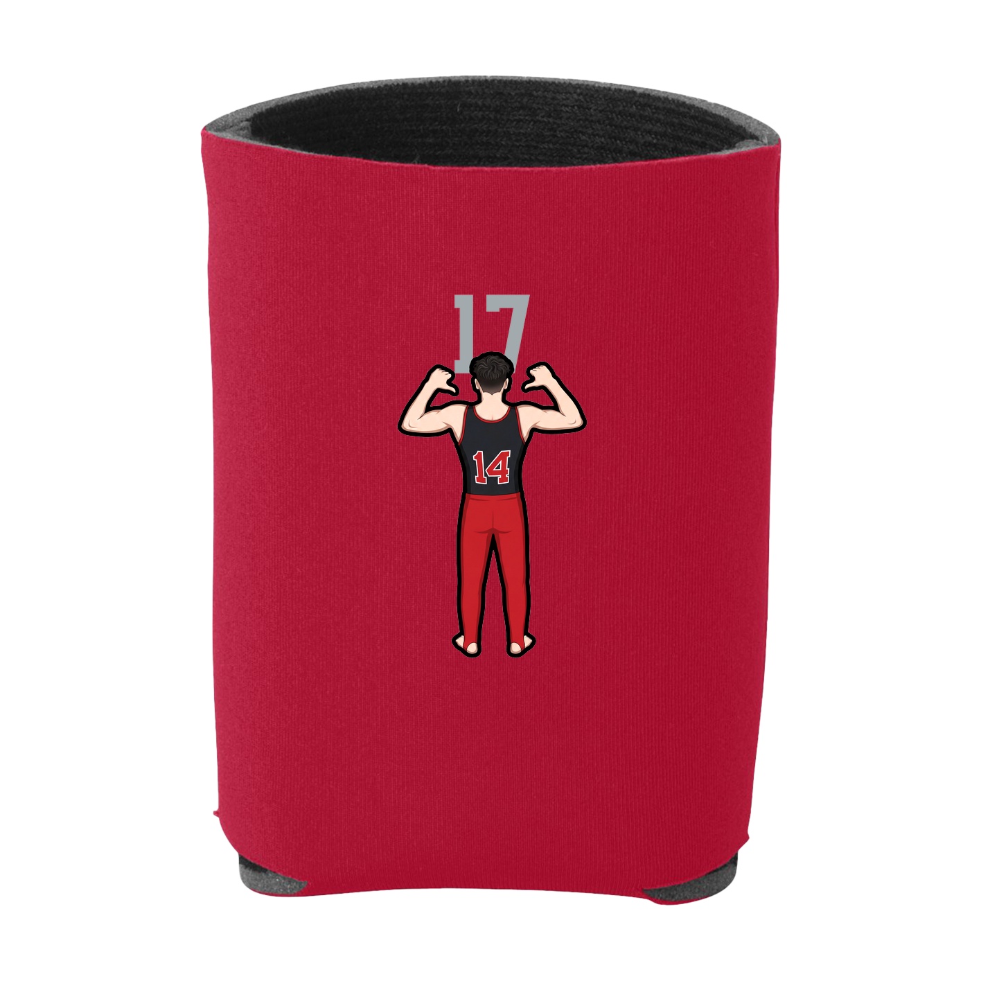 Can Holder — Number Top in Red