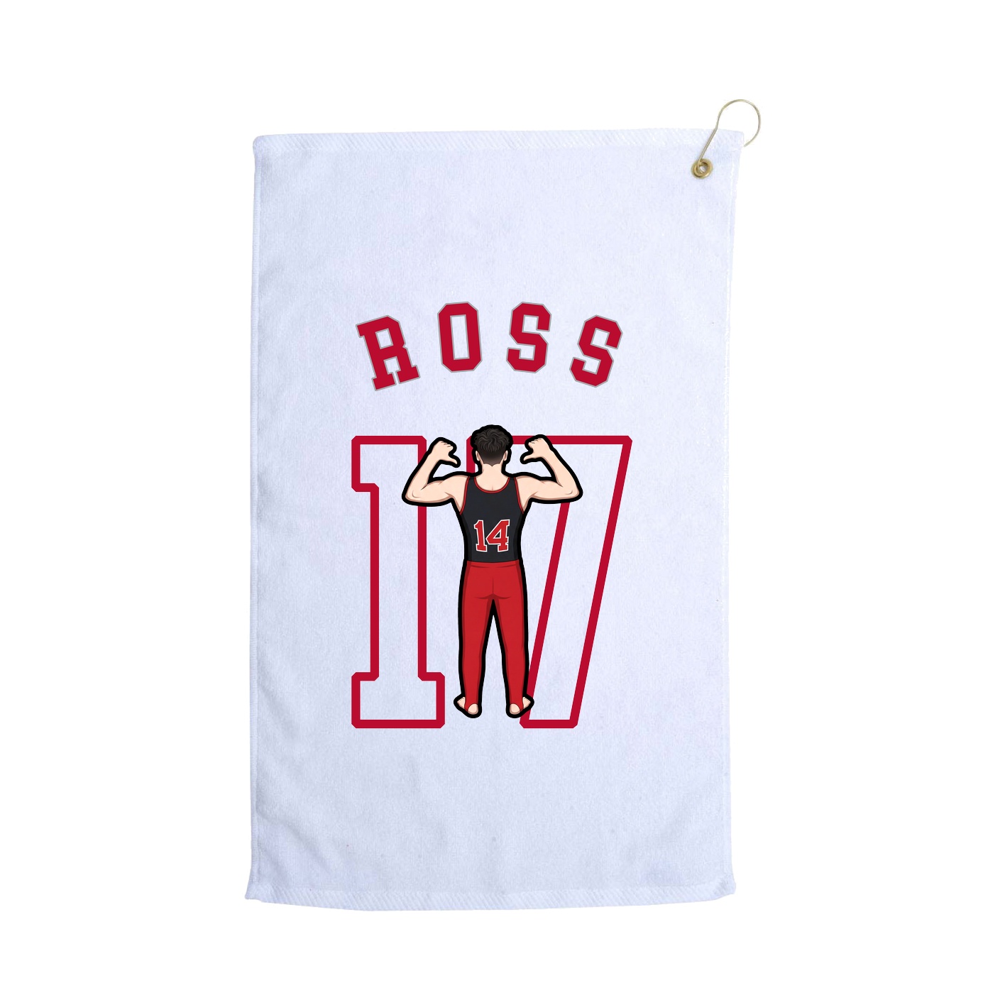 Golf Towel — Shirsey Arch in White