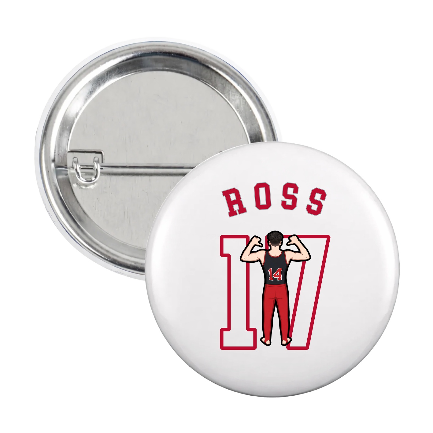 Game Day Button — Shirsey Arch in White