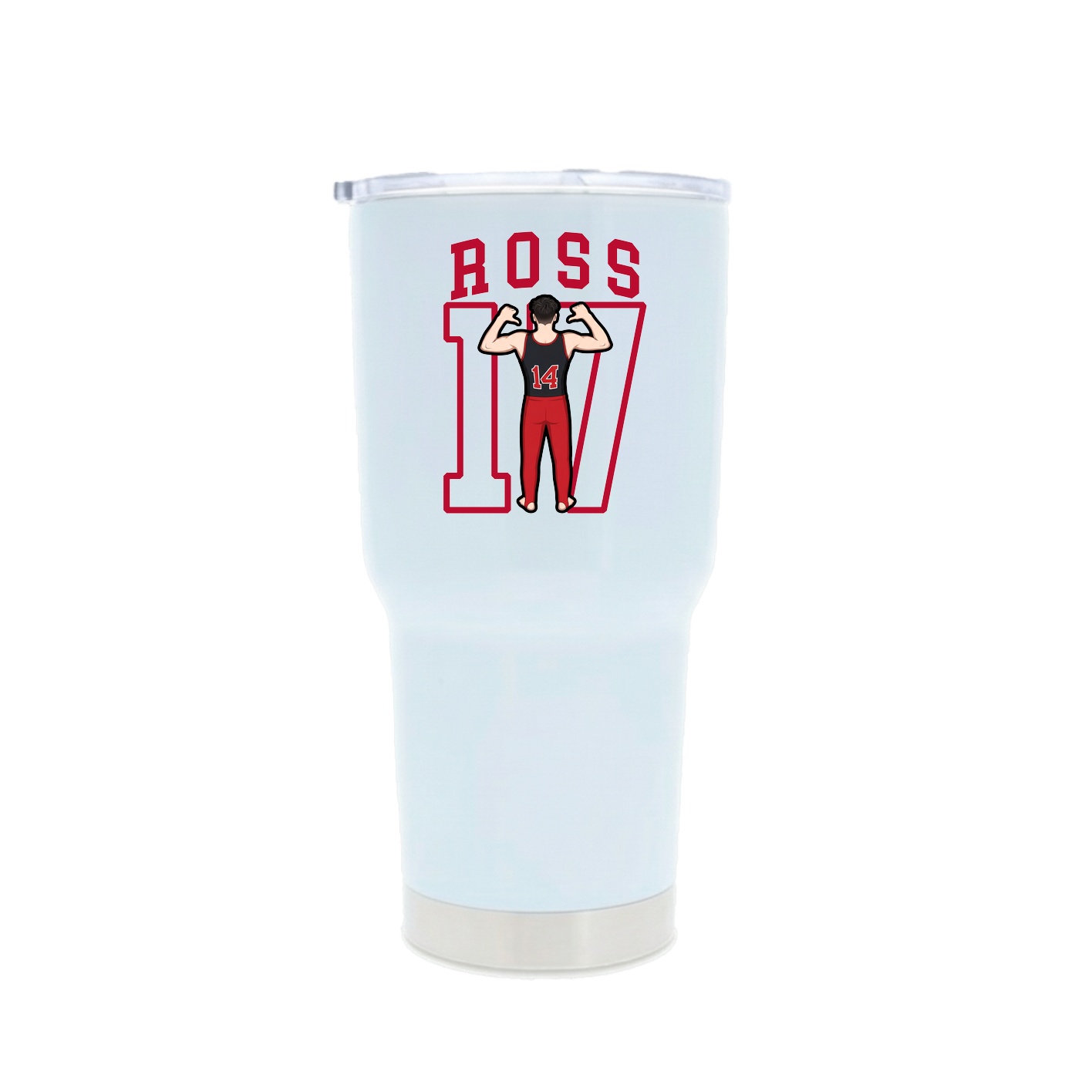 30oz Stainless Steel Tumbler — Shirsey in White