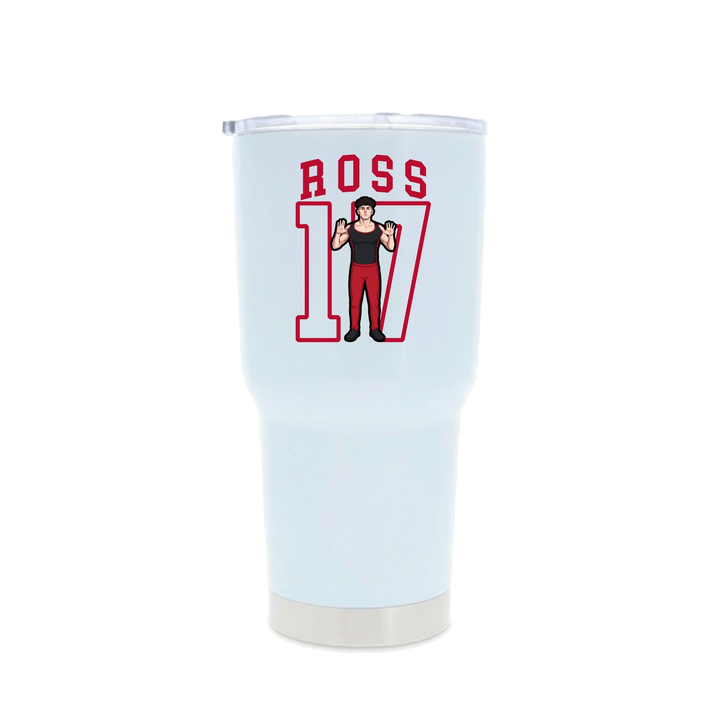 30oz Stainless Steel Tumbler — Shirsey in White