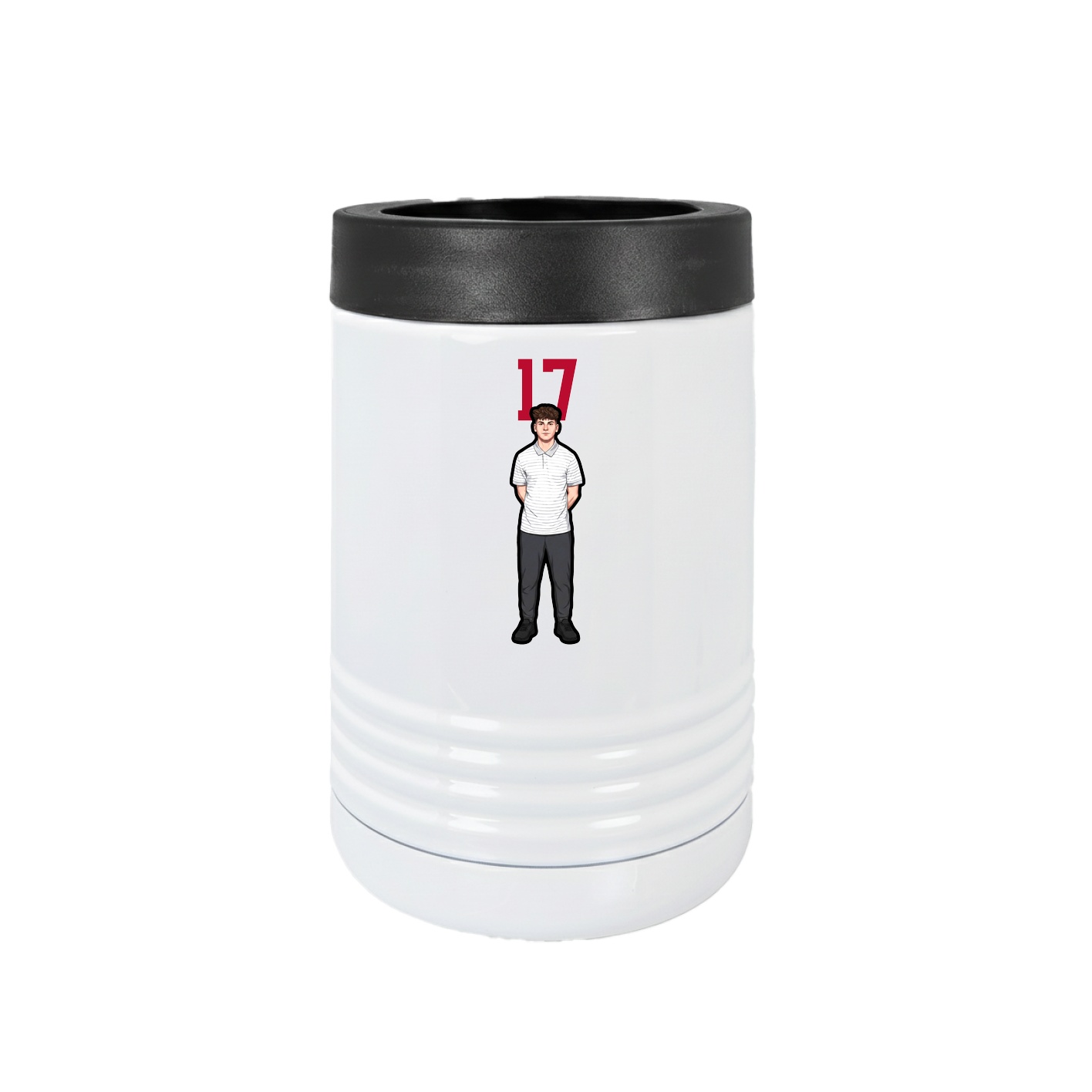 Beverage Holder — Number Top in White