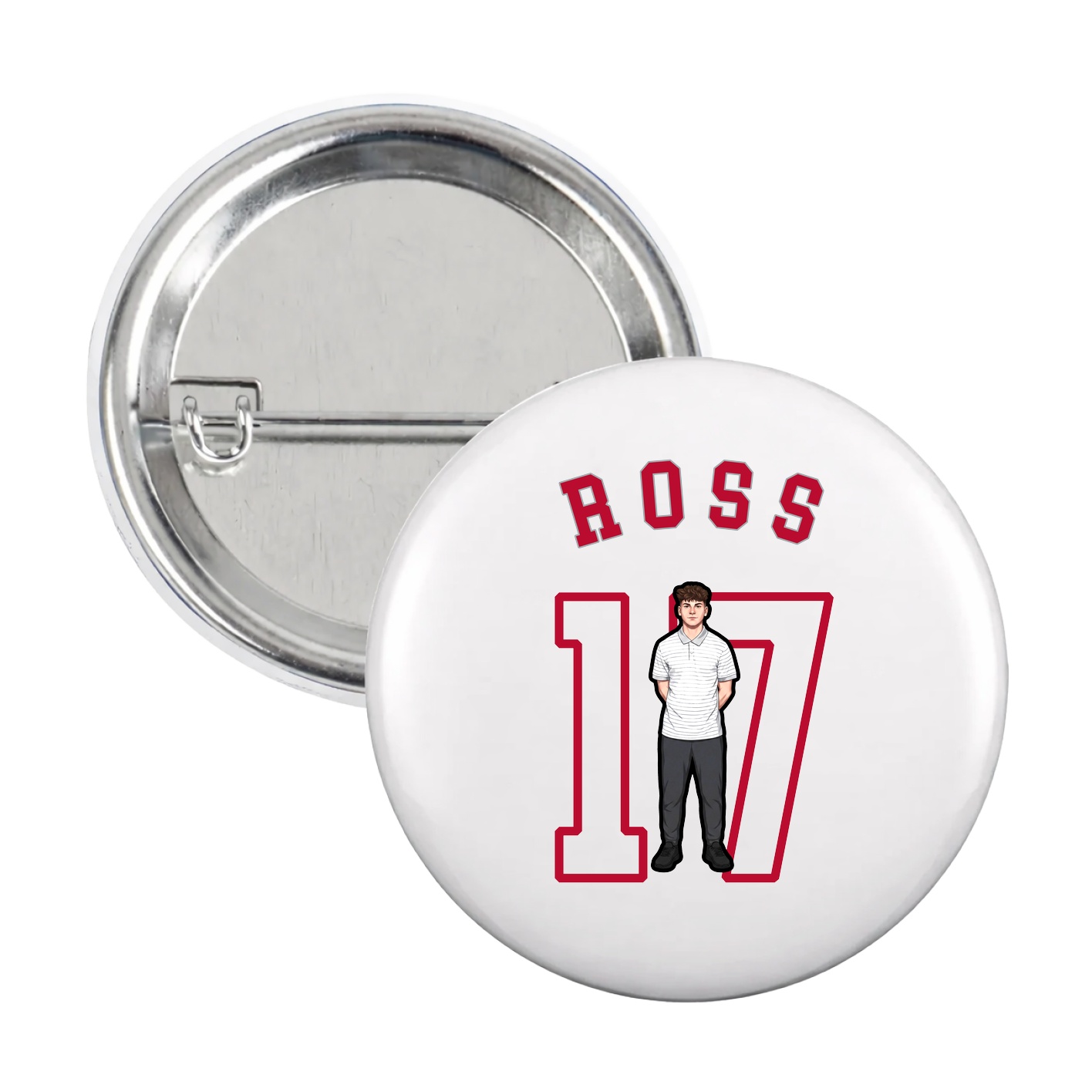 Game Day Button — Shirsey Arch in White
