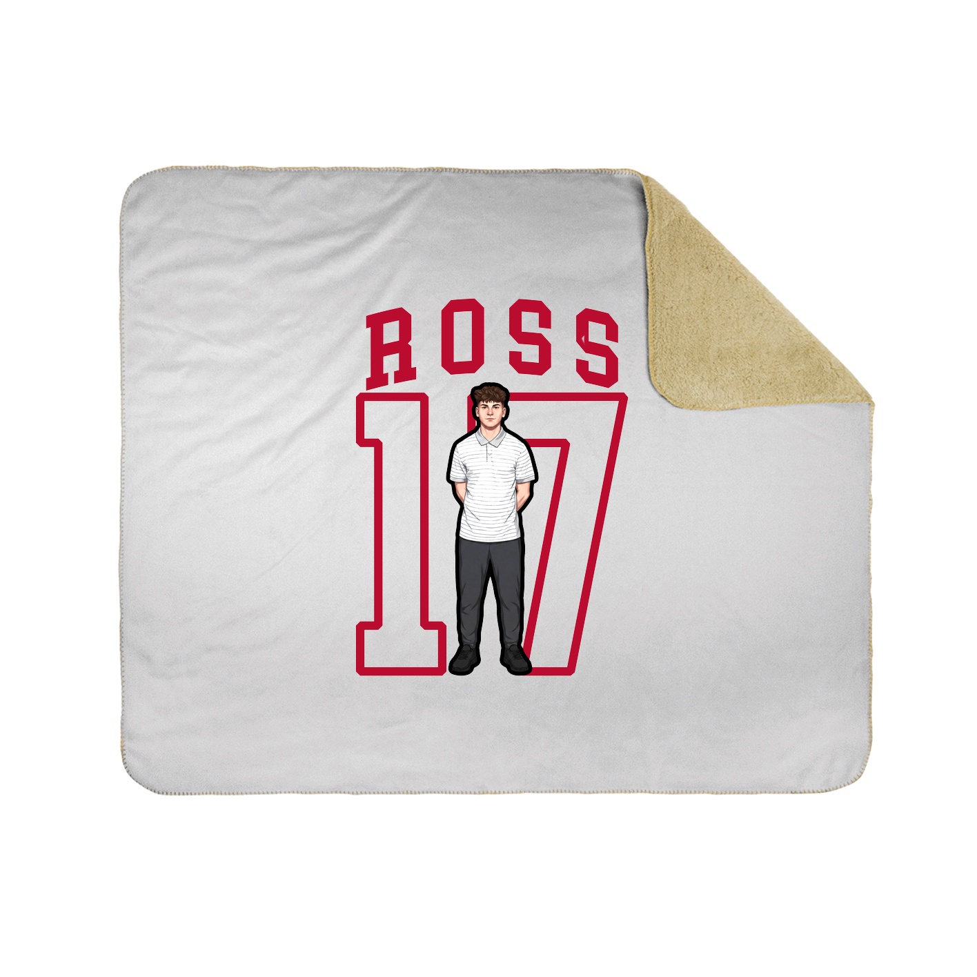 Throw Blanket — Shirsey in White