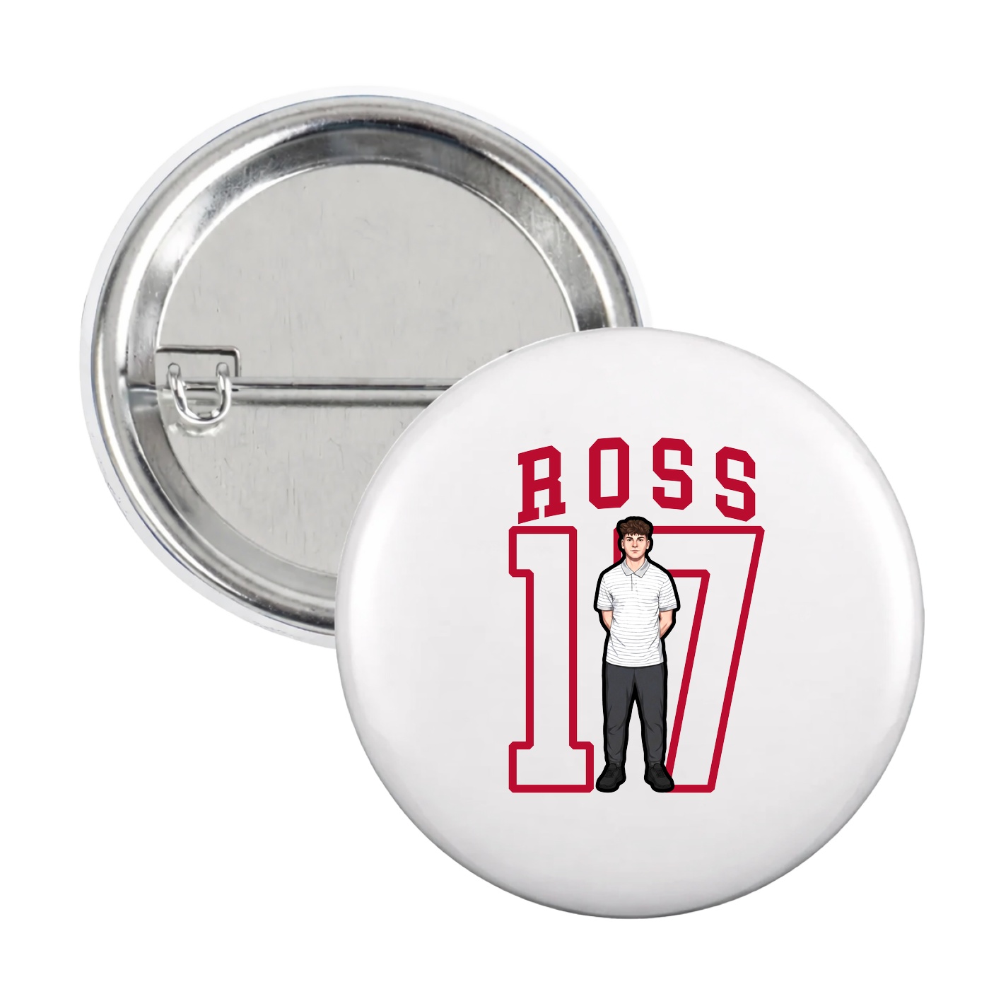 Game Day Button — Shirsey in White