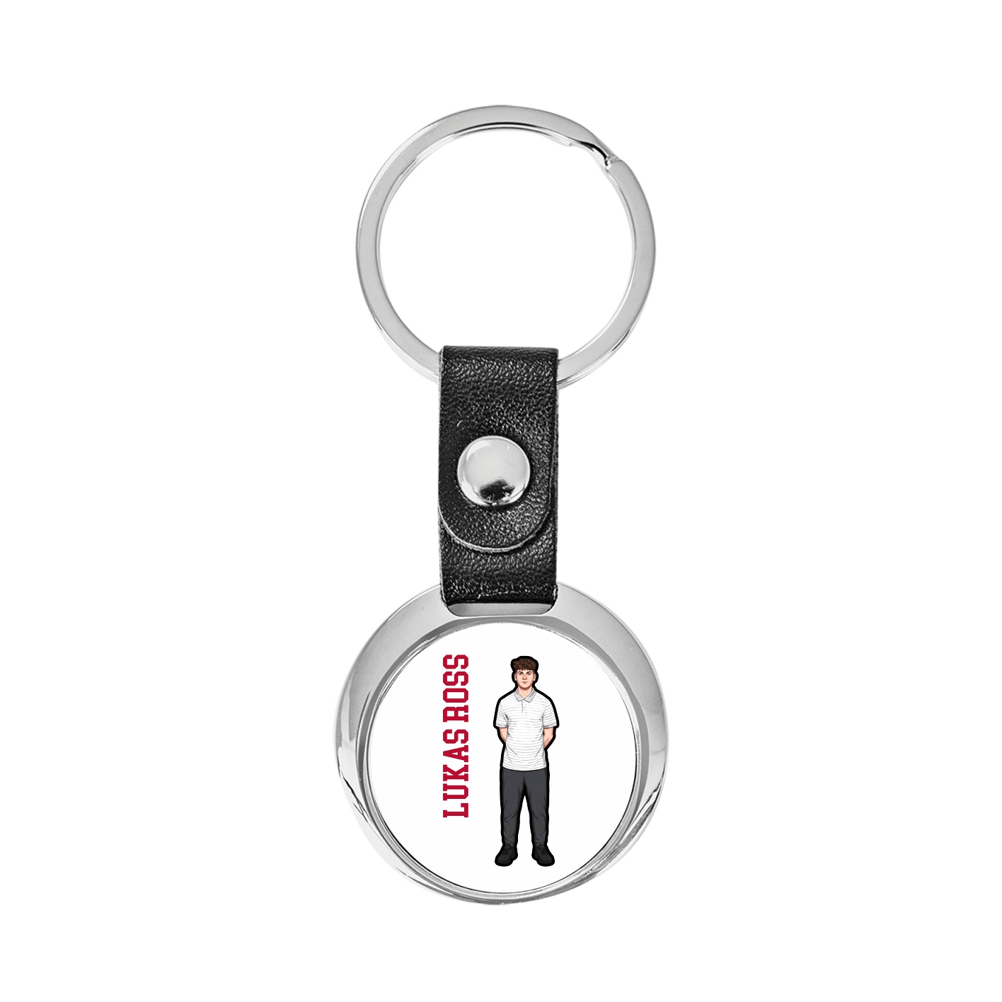 Key Chain — Name Vertical in Classic