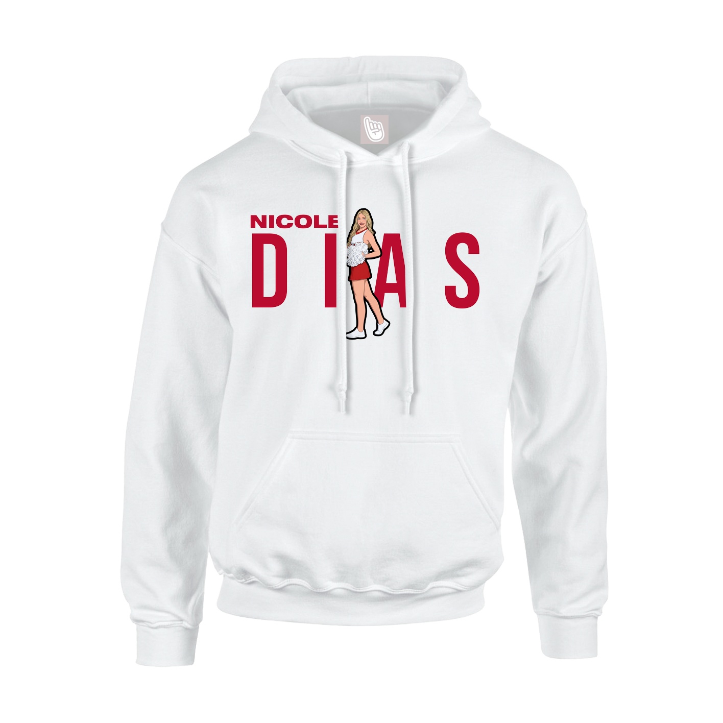 Hoodie — Player Name in White