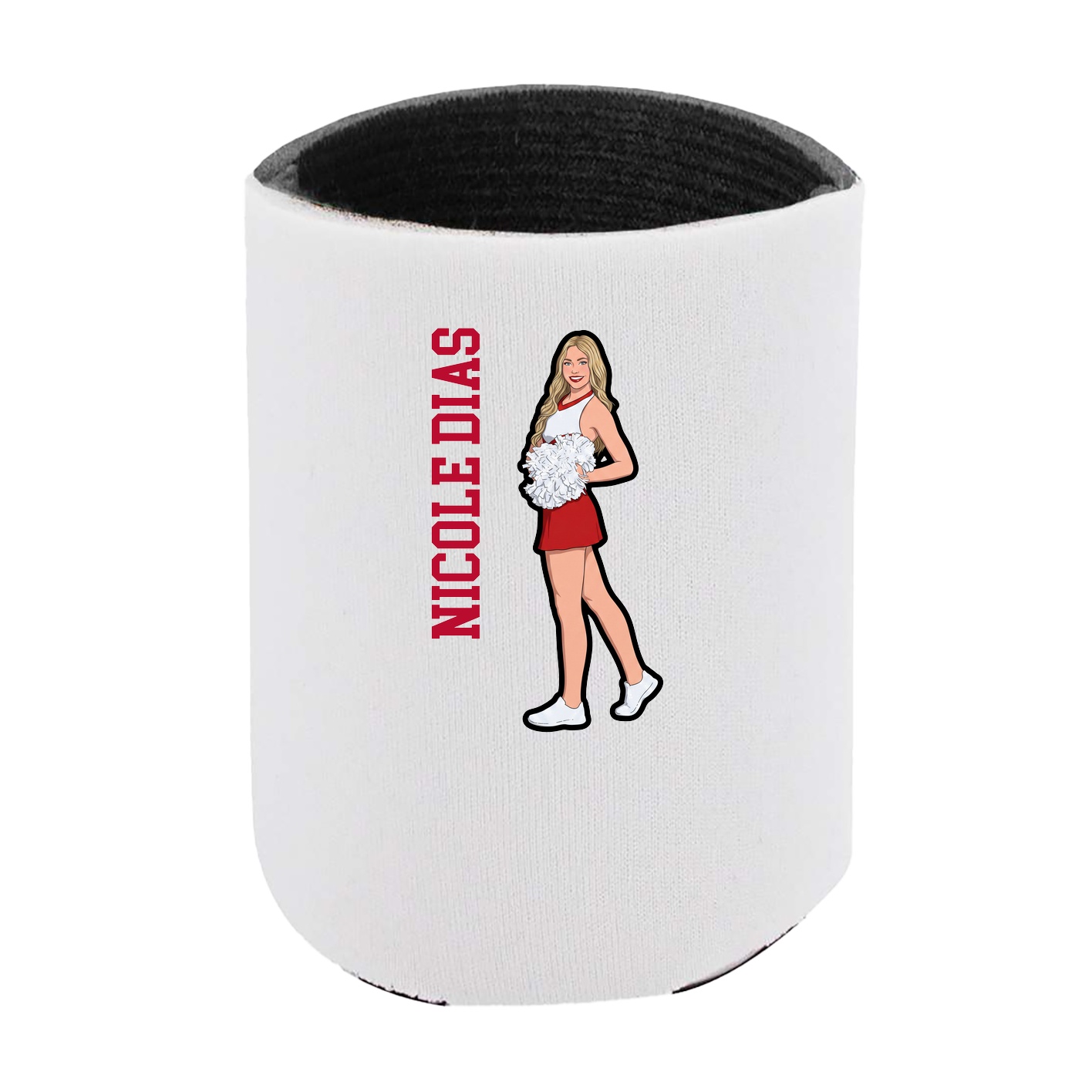 Can Holder — Name Vertical in White