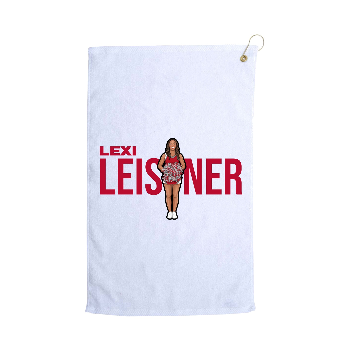 Golf Towel — Player Name in White