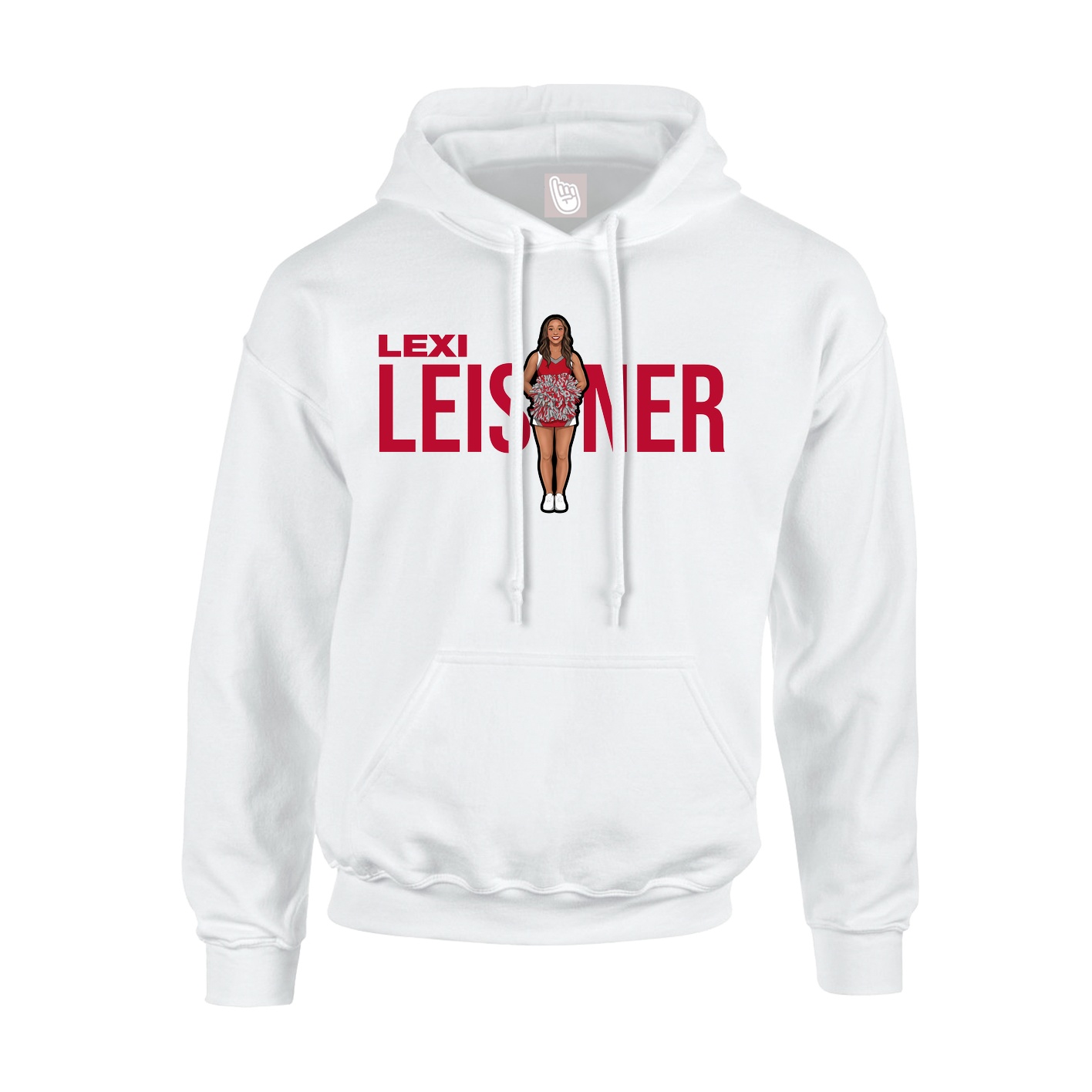 Youth Hoodie — Player Name in White