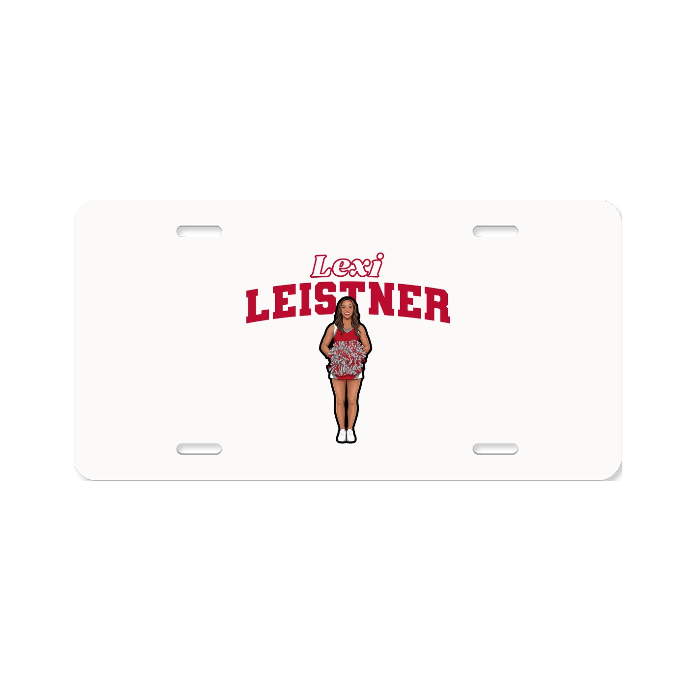 License Plate — Name Arch in Classic