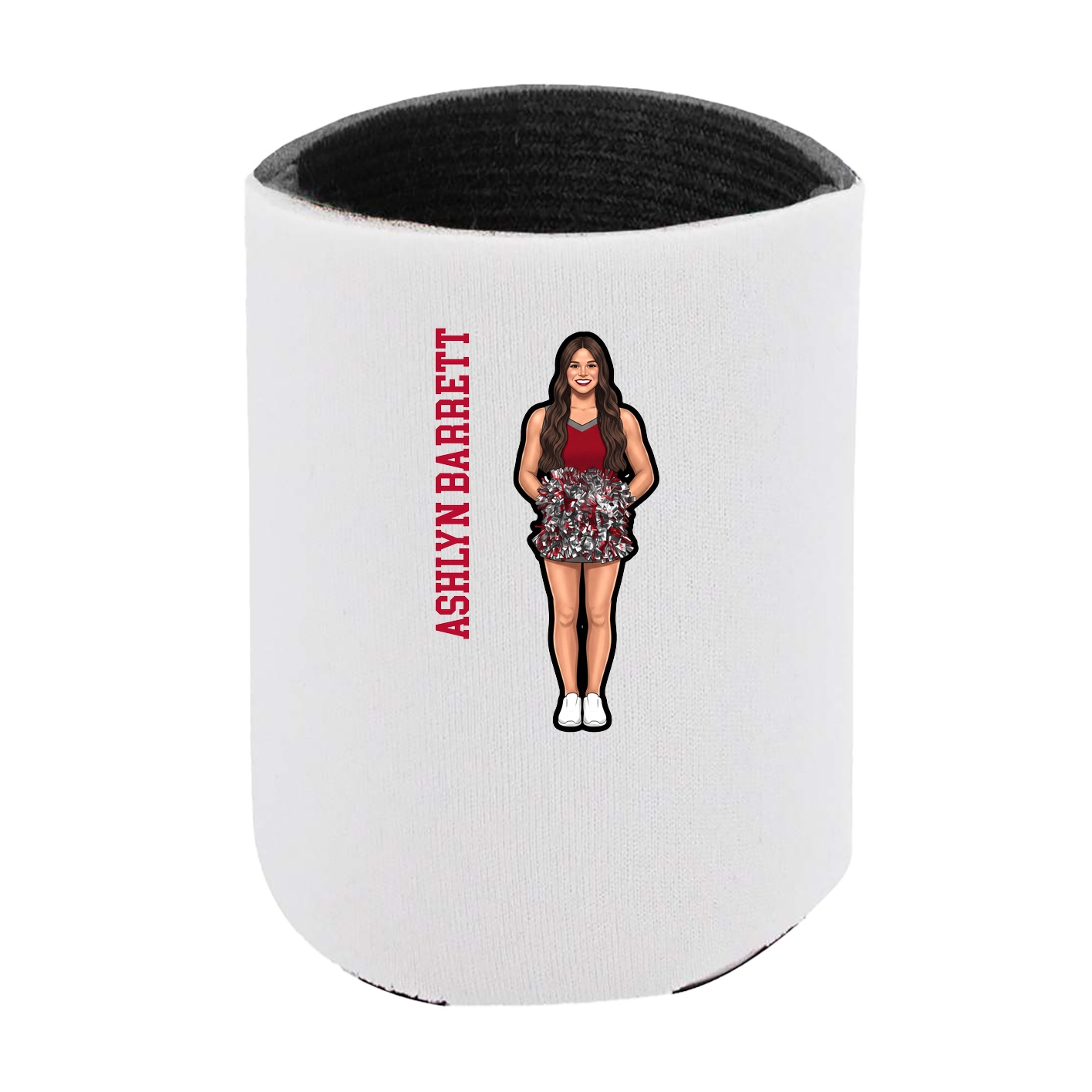Can Holder — Name Vertical in White