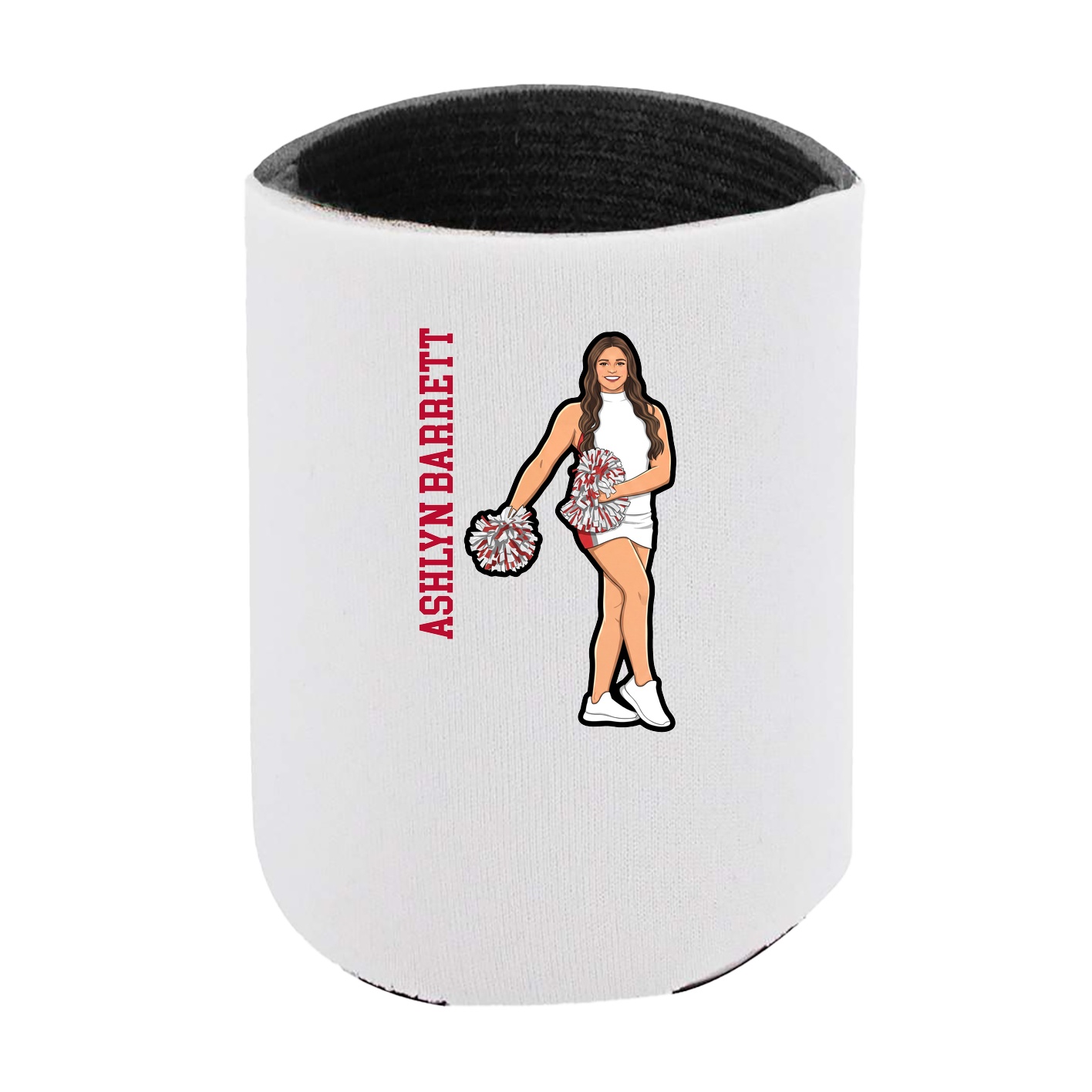 Can Holder — Name Vertical in White