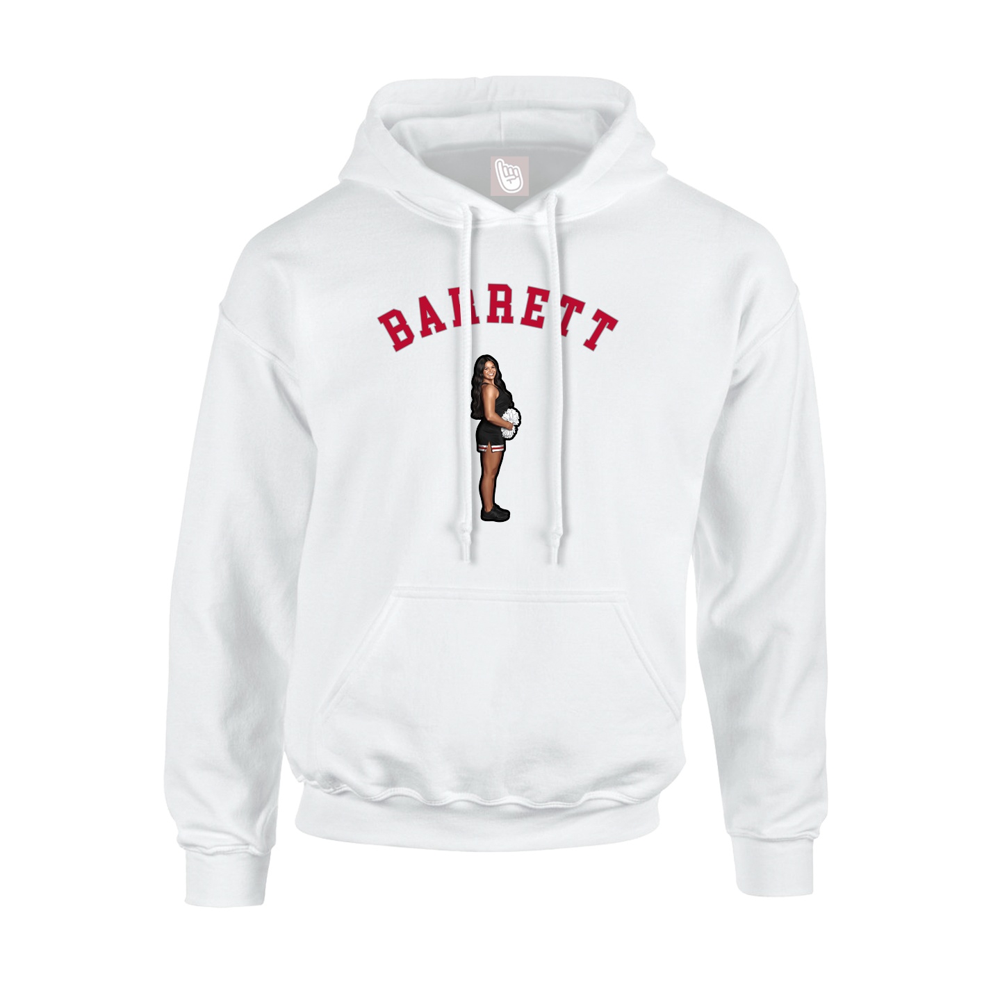 Hoodie — Shirsey Arch in White