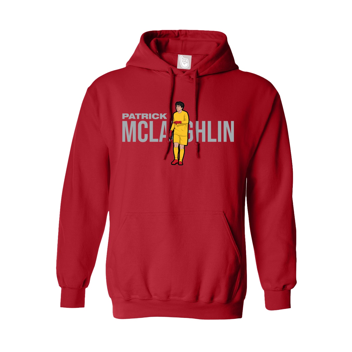 Youth Hoodie — Player Name in Red